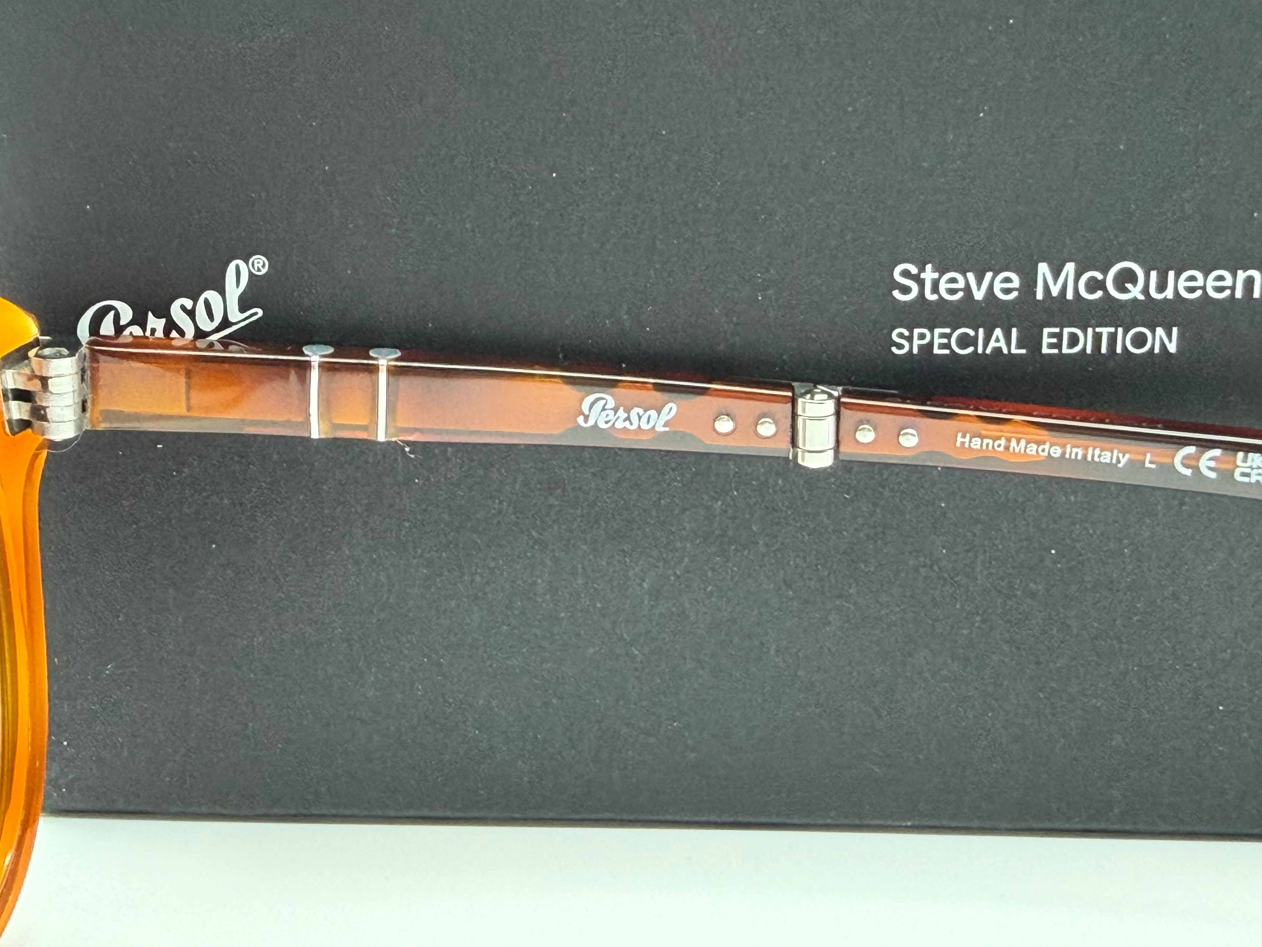 Persol 714 SM 54mm Terra DI Siena / Violet 96 / 53 Folding Steve McQueen limited Itlay NEW - Image 8