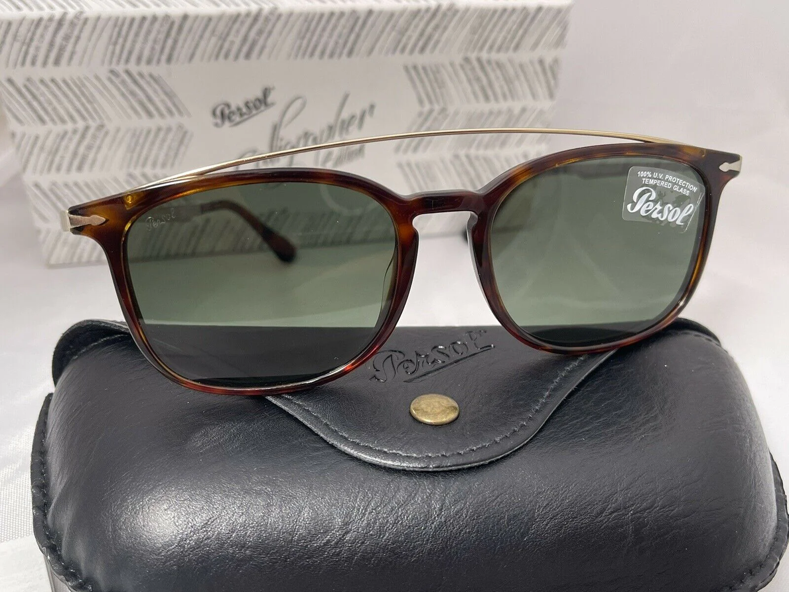 PERSOL Double Bridge Sunglasses PO3173-S 24/31 54mm Calligrapher Edition - Image 10