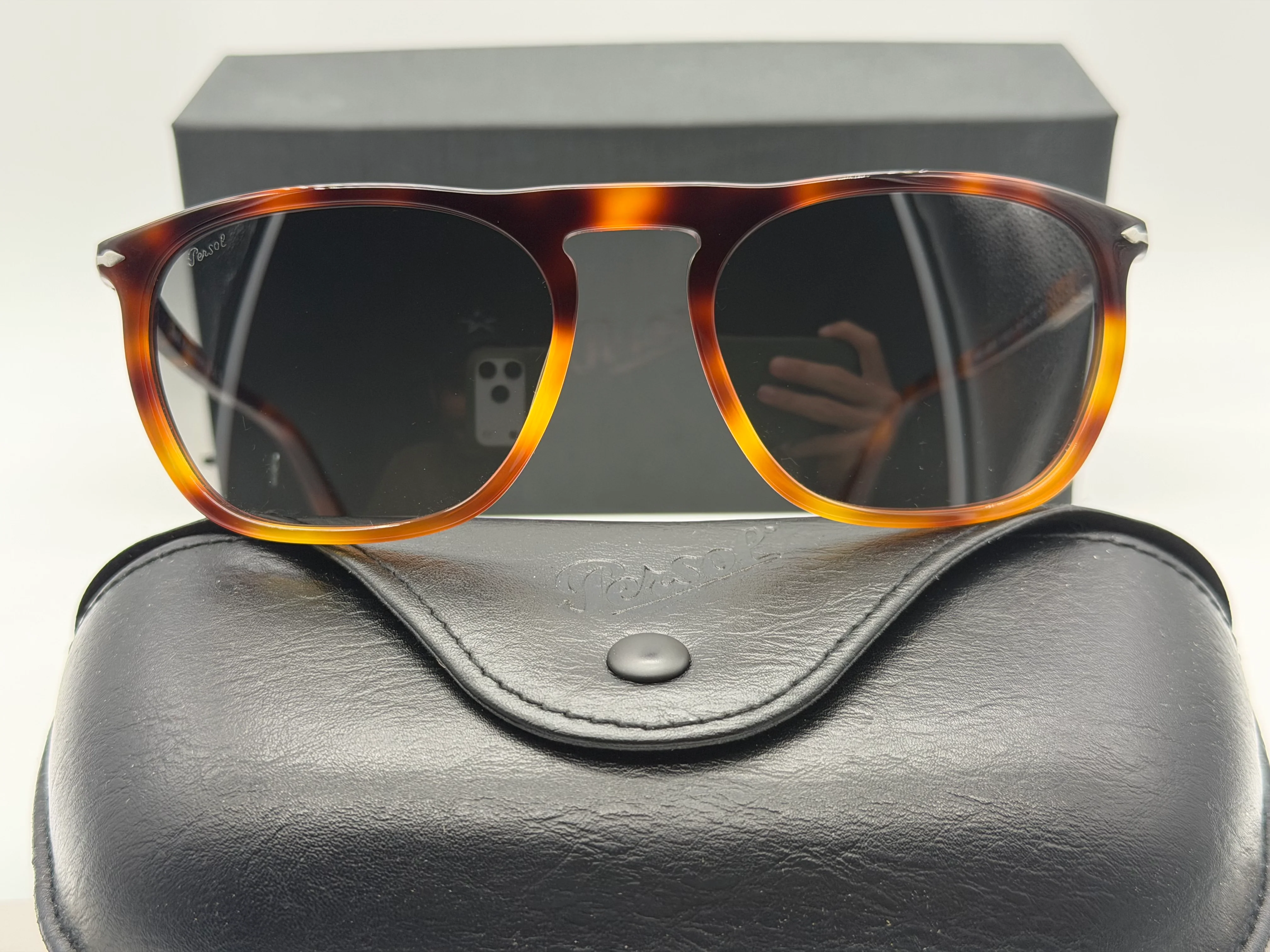 Persol GAE PO 3391 55mm Gradient Havana / Gradient Gray Crystal 116071 Itlay NEW - Image 4