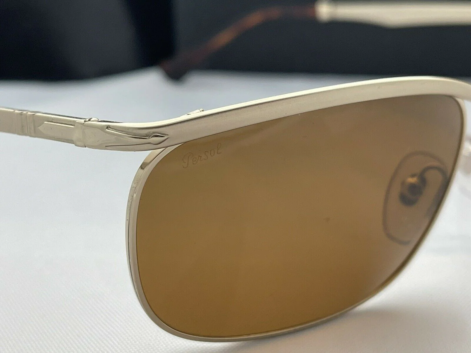 PERSOL Key west PO2458S 107633 Gold Rectangle Men's 62 mm Sunglasses - Image 3