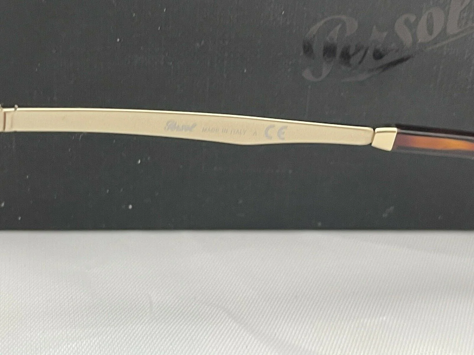 PERSOL Key west PO2458S 107633 Gold Rectangle Men's 62 mm Sunglasses - Image 6