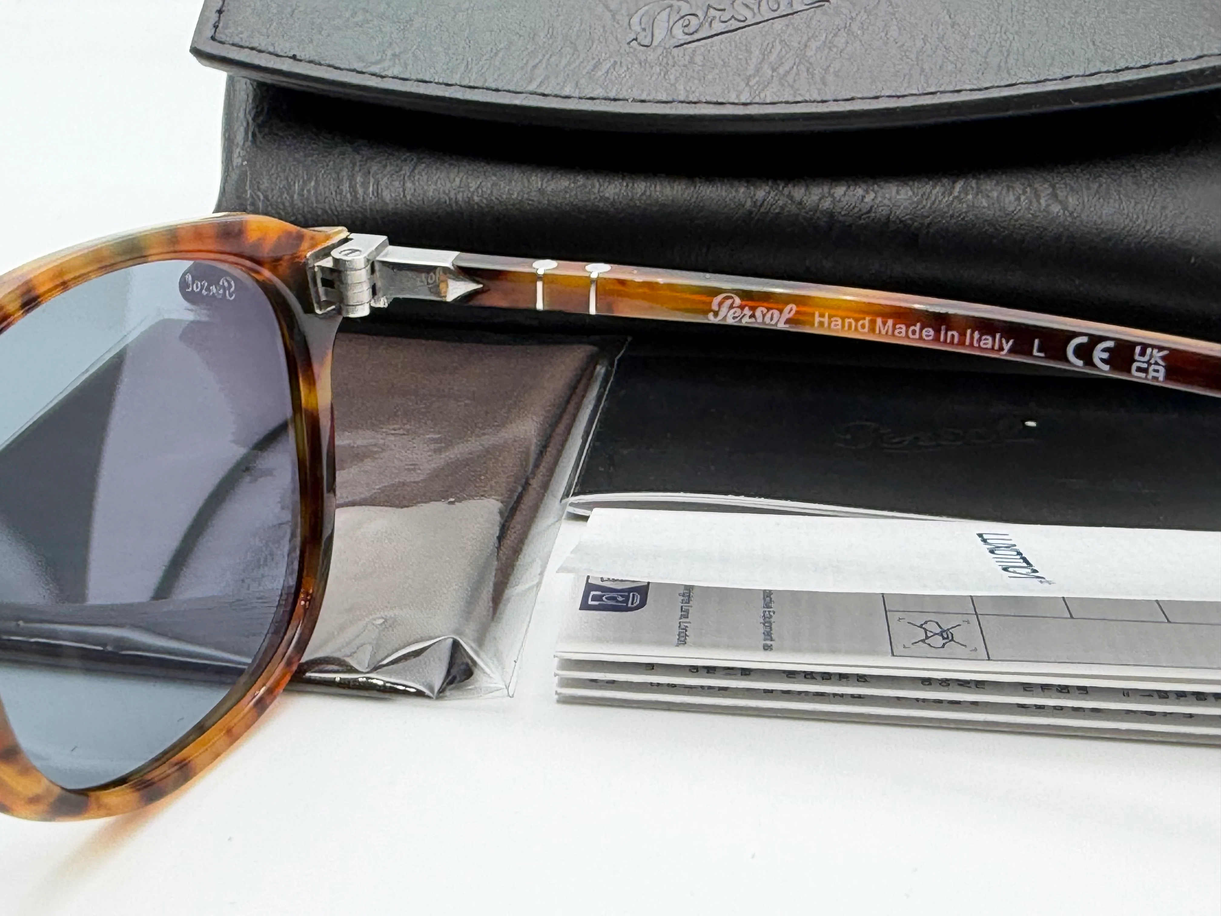 Persol PO 1935s 53mm Caffe / Light Blue Italy NEW - Image 4