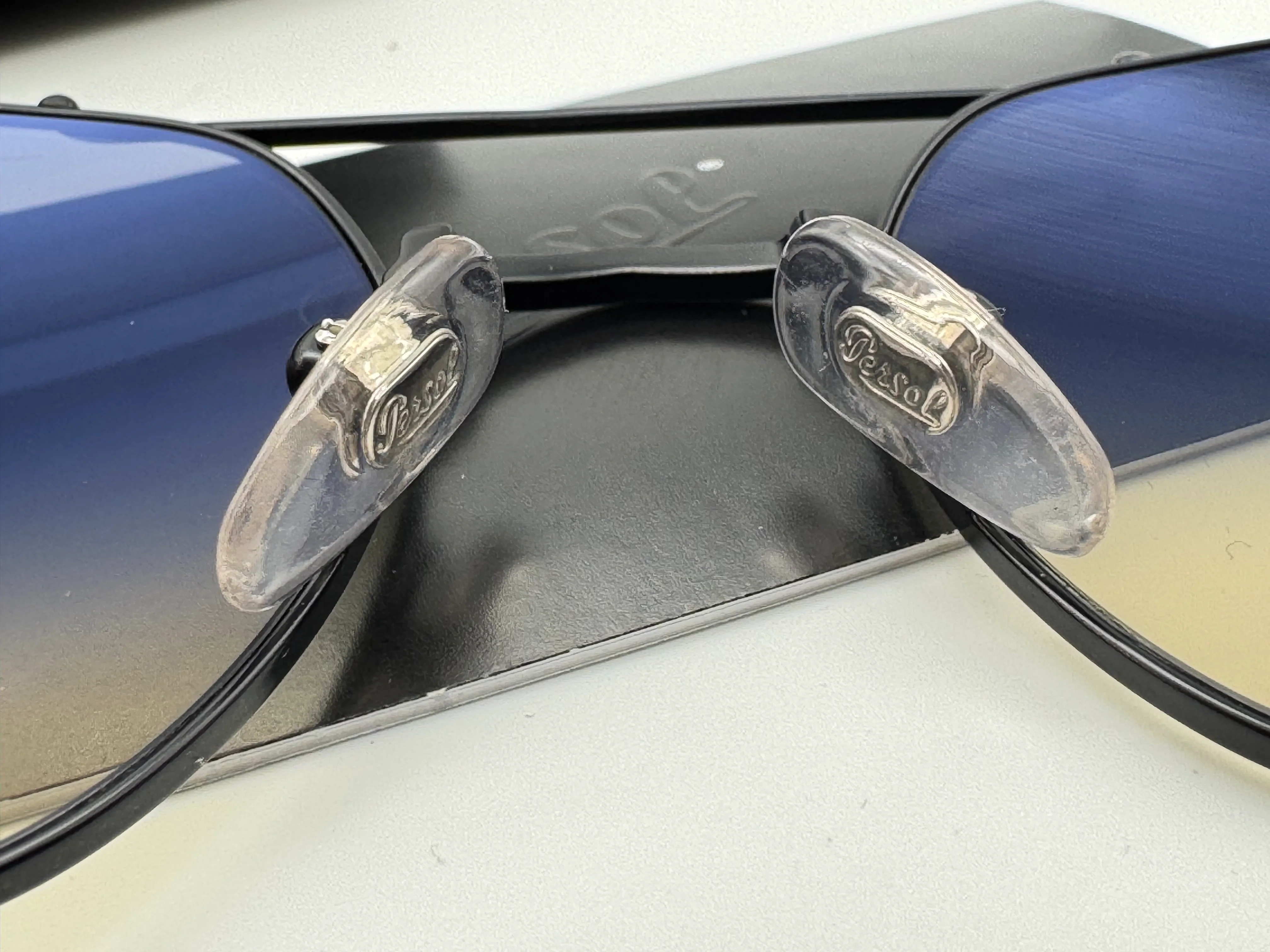 PERSOL PO 2483 S 52mm 109132 Black Azure / Gradient Glass Italy NEW - Image 11