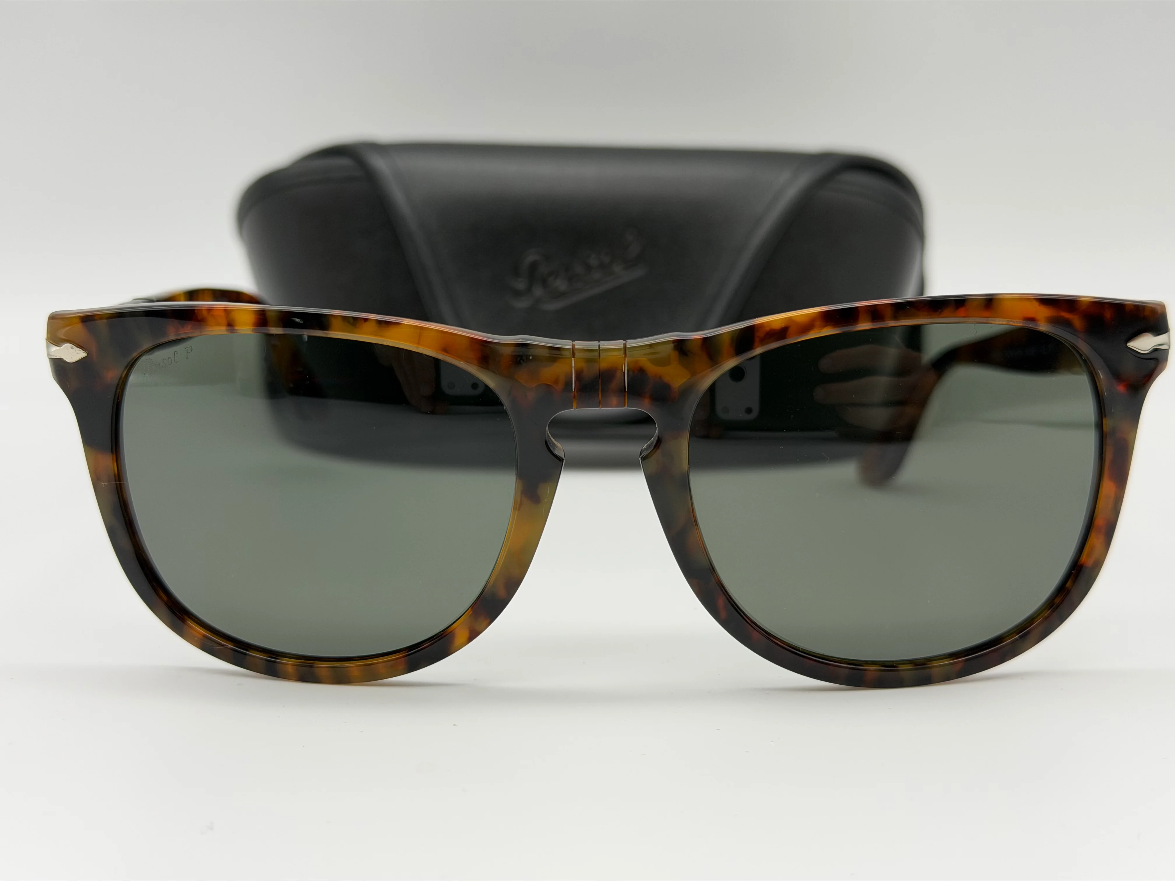 Persol PO 3055 s 54mm Caffe / G 15 Polarized Glass 108 58 Italy Preowned - Image 5
