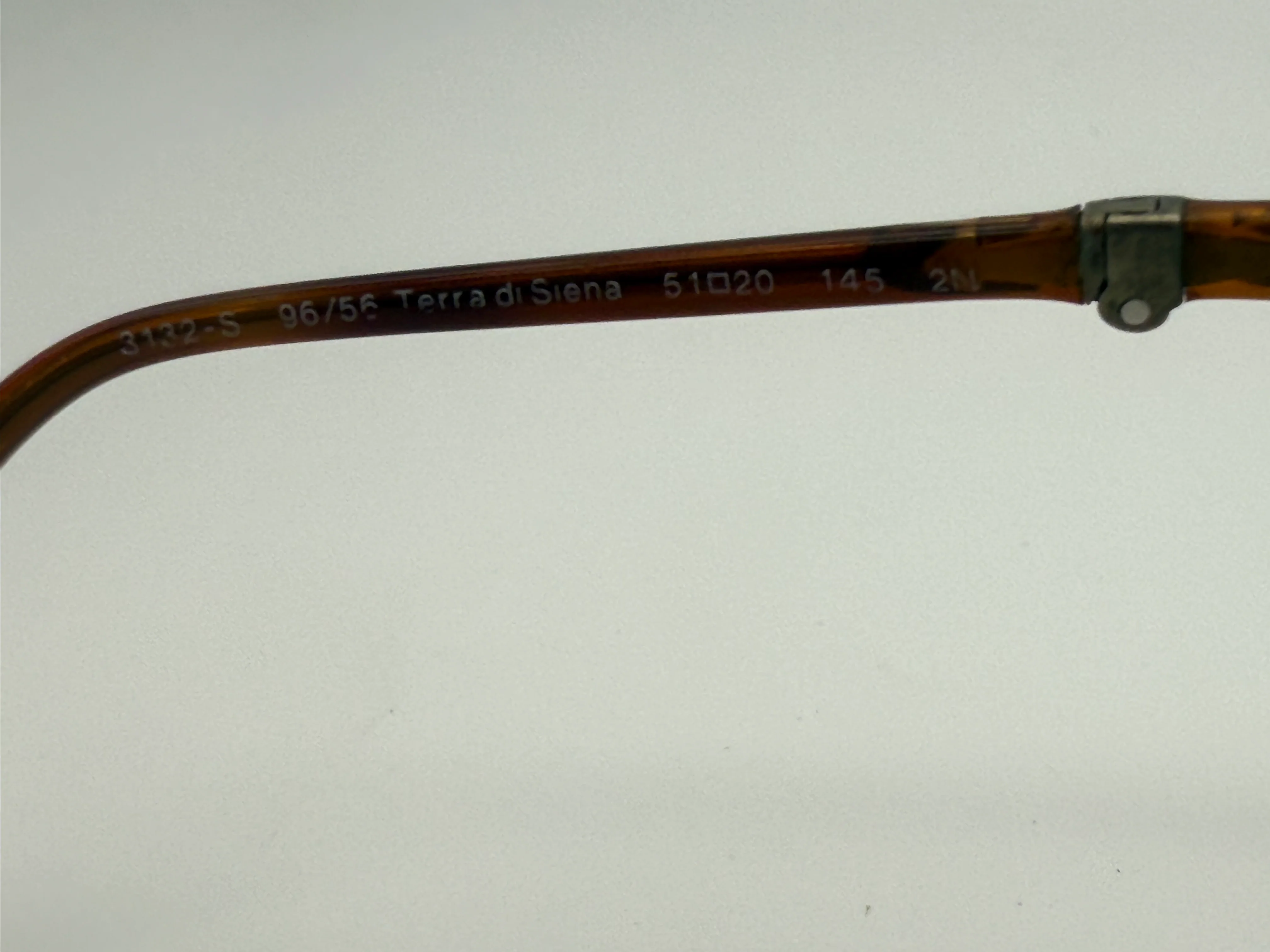 Persol PO 3132 Folding 51mm light blue / terra di siena 96 56 italy preowned - Image 8