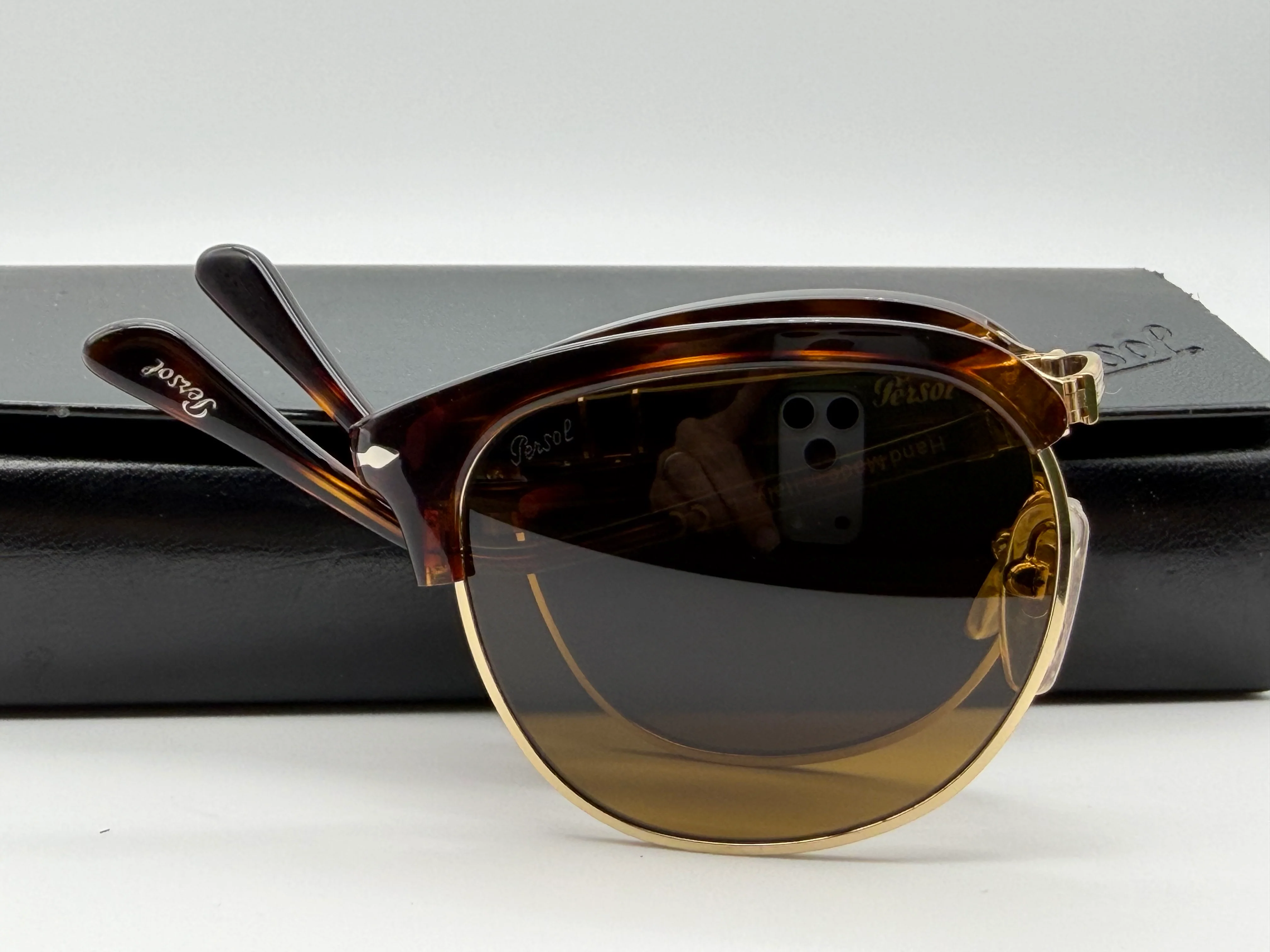 Persol PO 3132S 51mm Folding 24/33 Havana/Brown Glass Lens Italy Open Box - Image 12