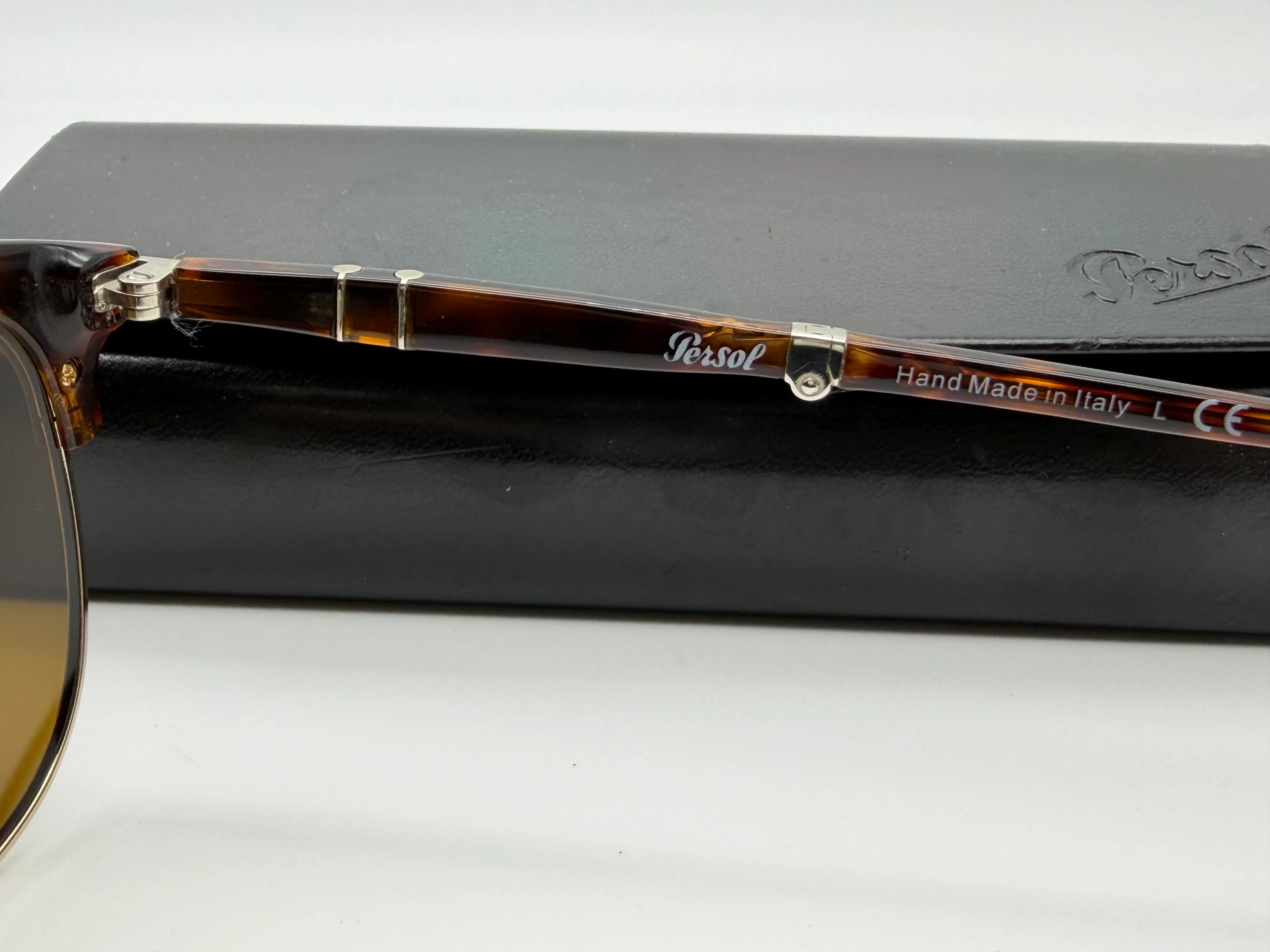 Persol PO 3132S 51mm Folding 24/33 Havana/Brown Glass Lens Italy Open Box - Image 7