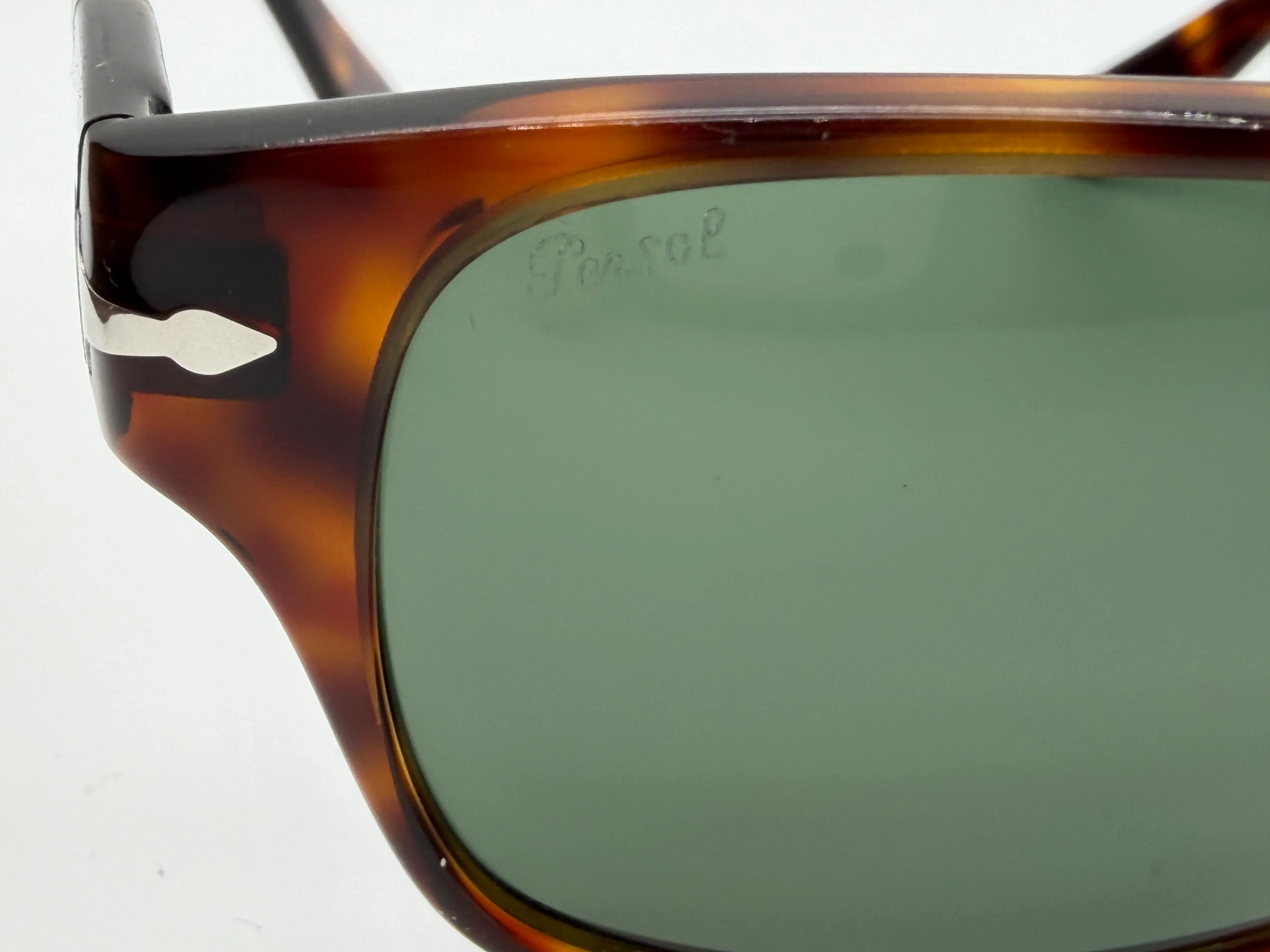 Persol PO 3288 55mm Havana / Green Crystal 25 / 31 Italy Open Box - Image 5