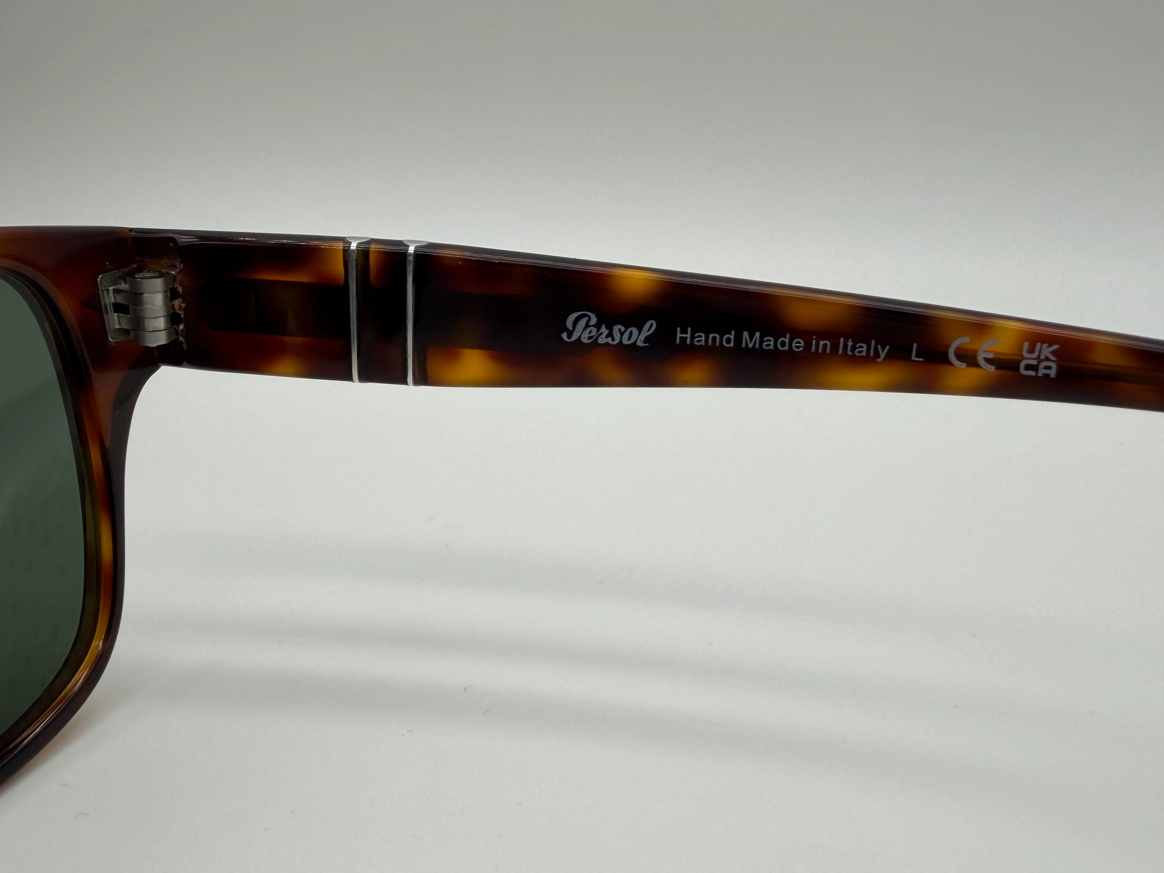 Persol PO 3288 55mm Havana / Green Crystal 25 / 31 Italy Open Box - Image 7