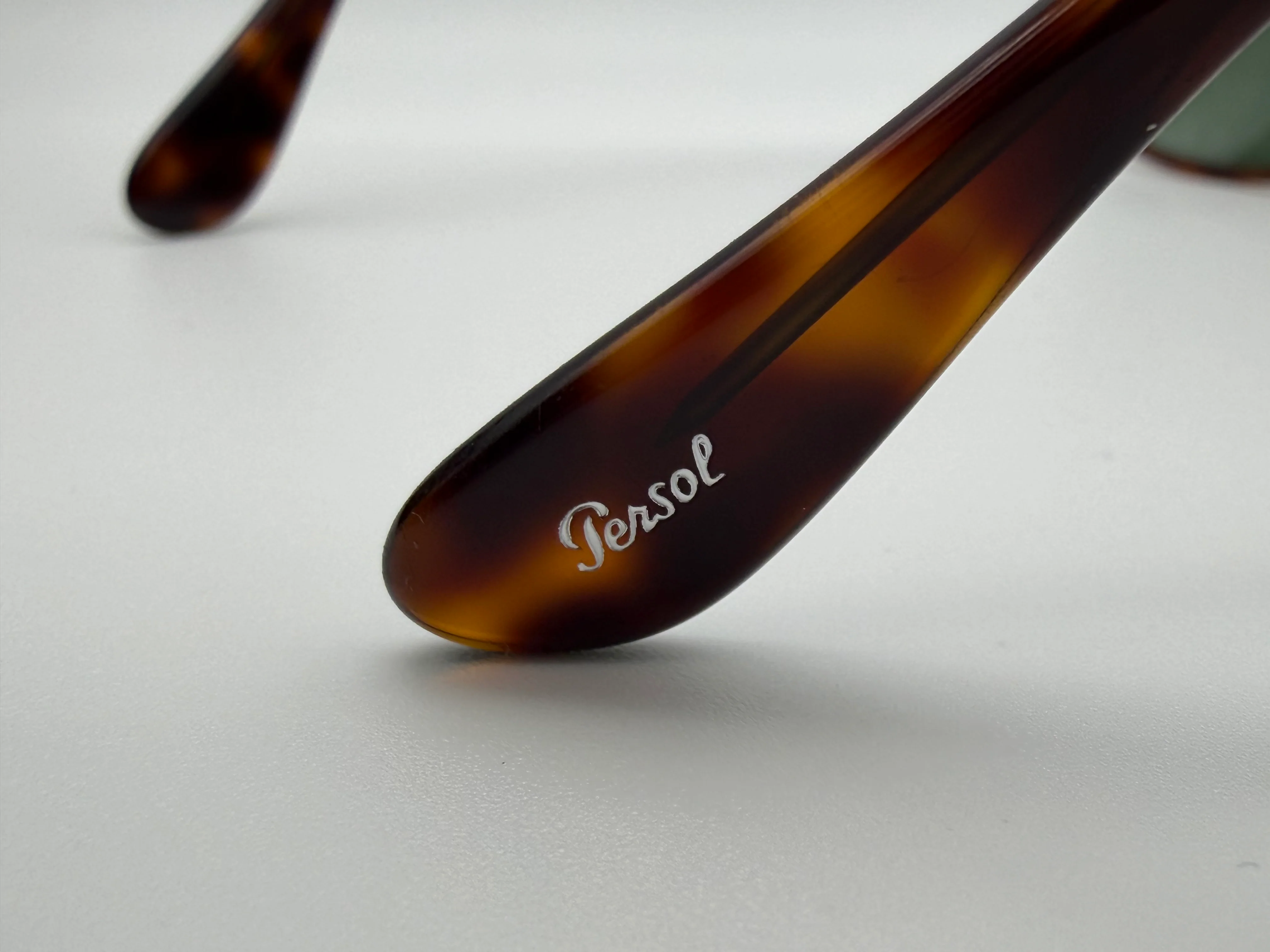 Persol PO 3288 55mm Havana / Green Crystal 25 / 31 Italy Open Box - Image 9