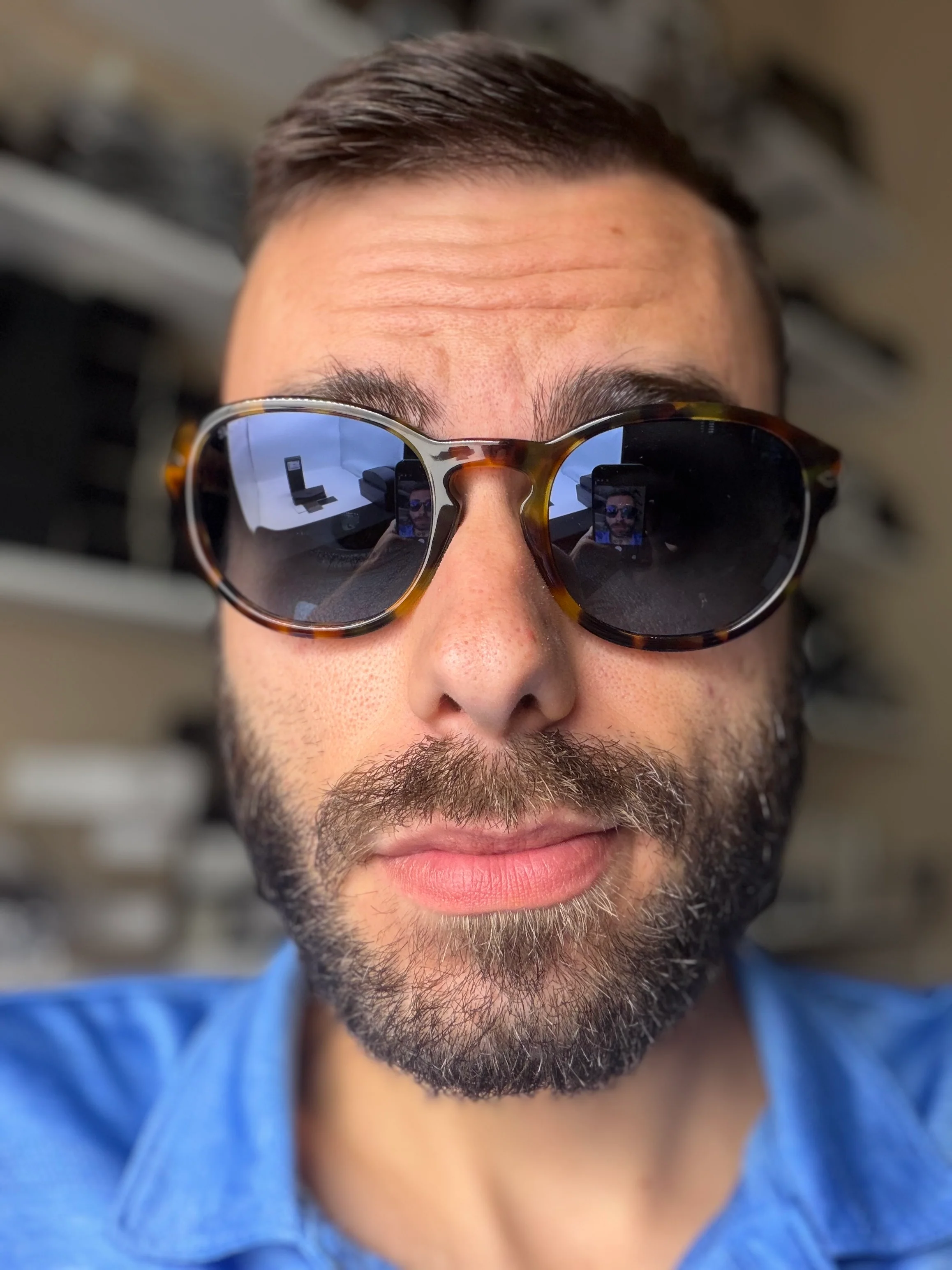 Persol PO 3304s 53mm Madreterra / Blue Gradient Polarized Glass Italy NEW - Image 10