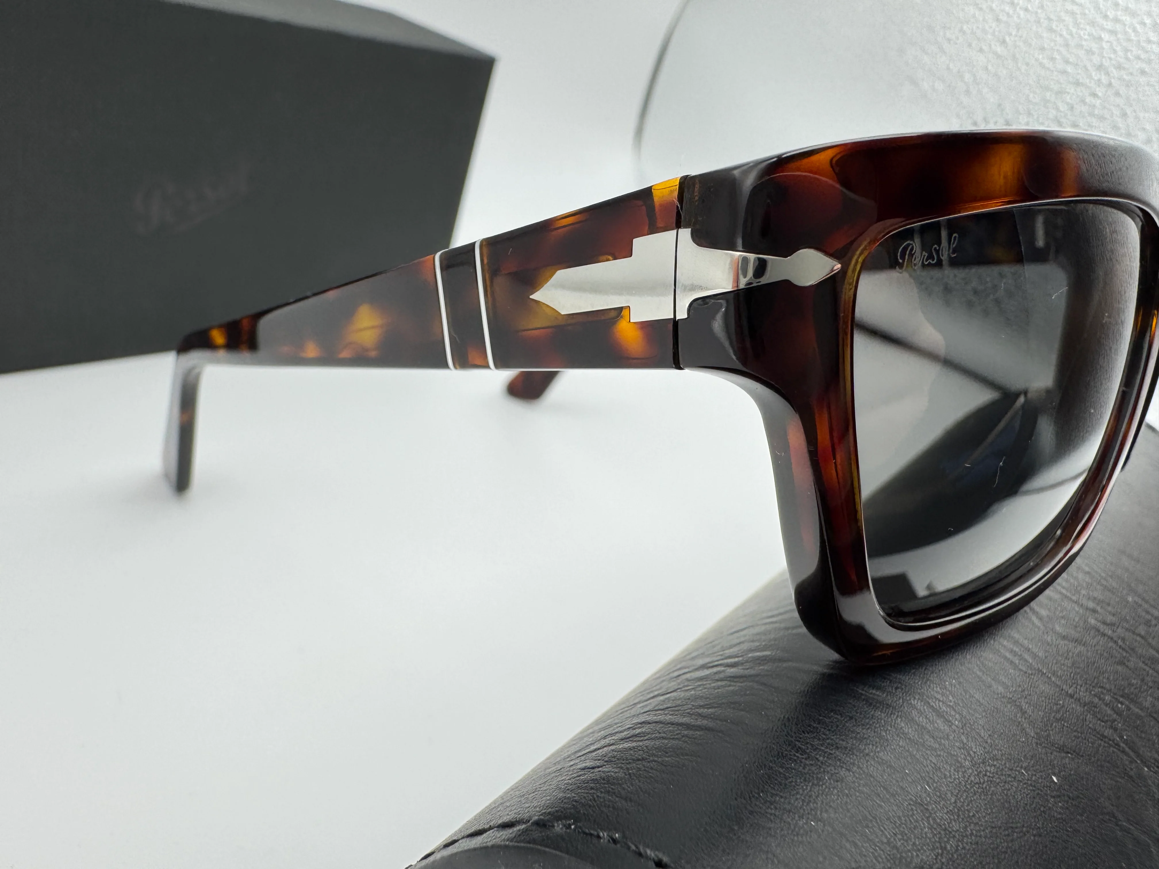 Persol PO 3363 55mm Havana / Dark Gray Italy 24 / B1 Italy NEW - Image 5