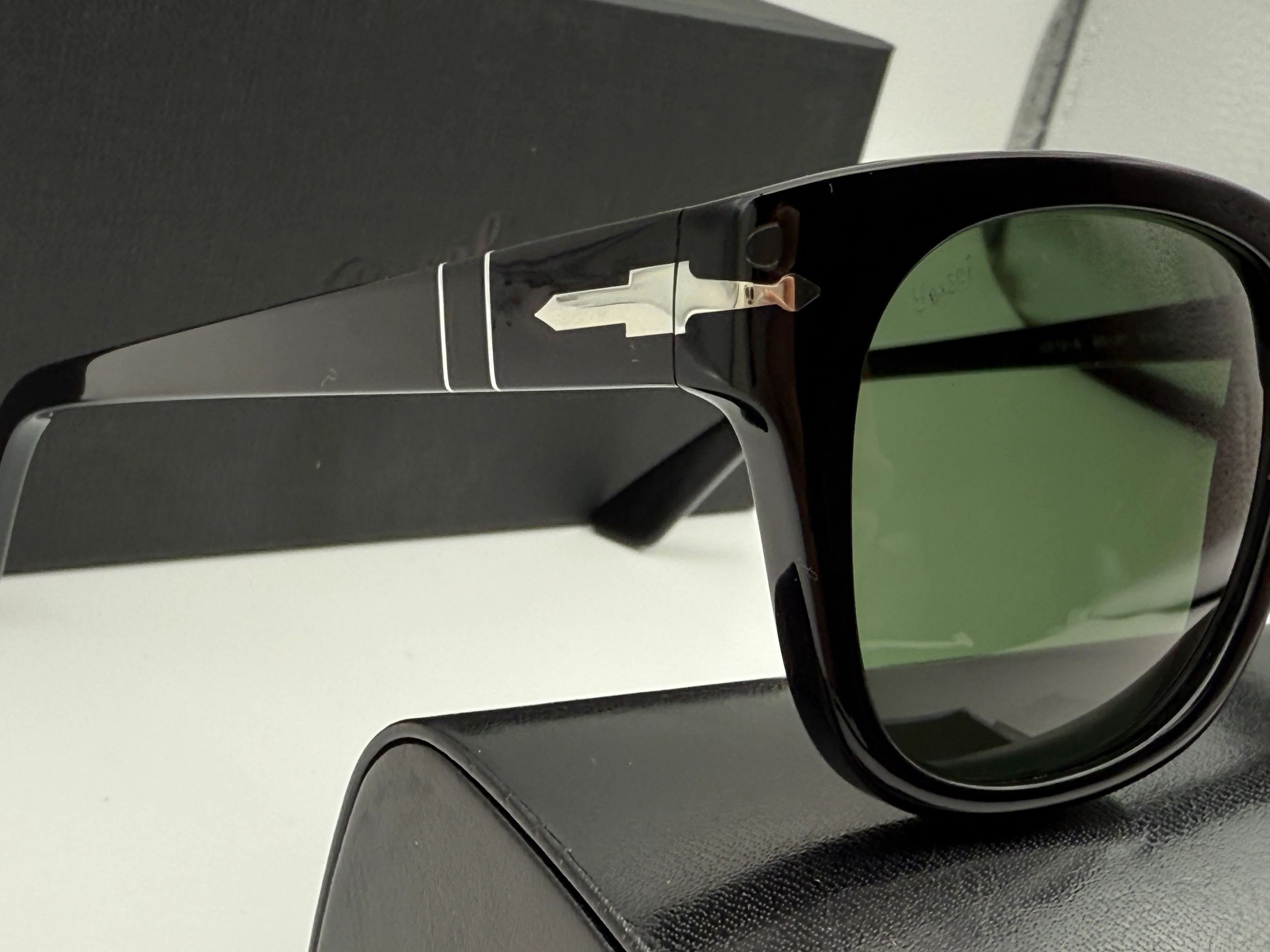 Persol PO 3372 S 53mm Black / Green Glass 95 / 31 Italy NEW - Image 7