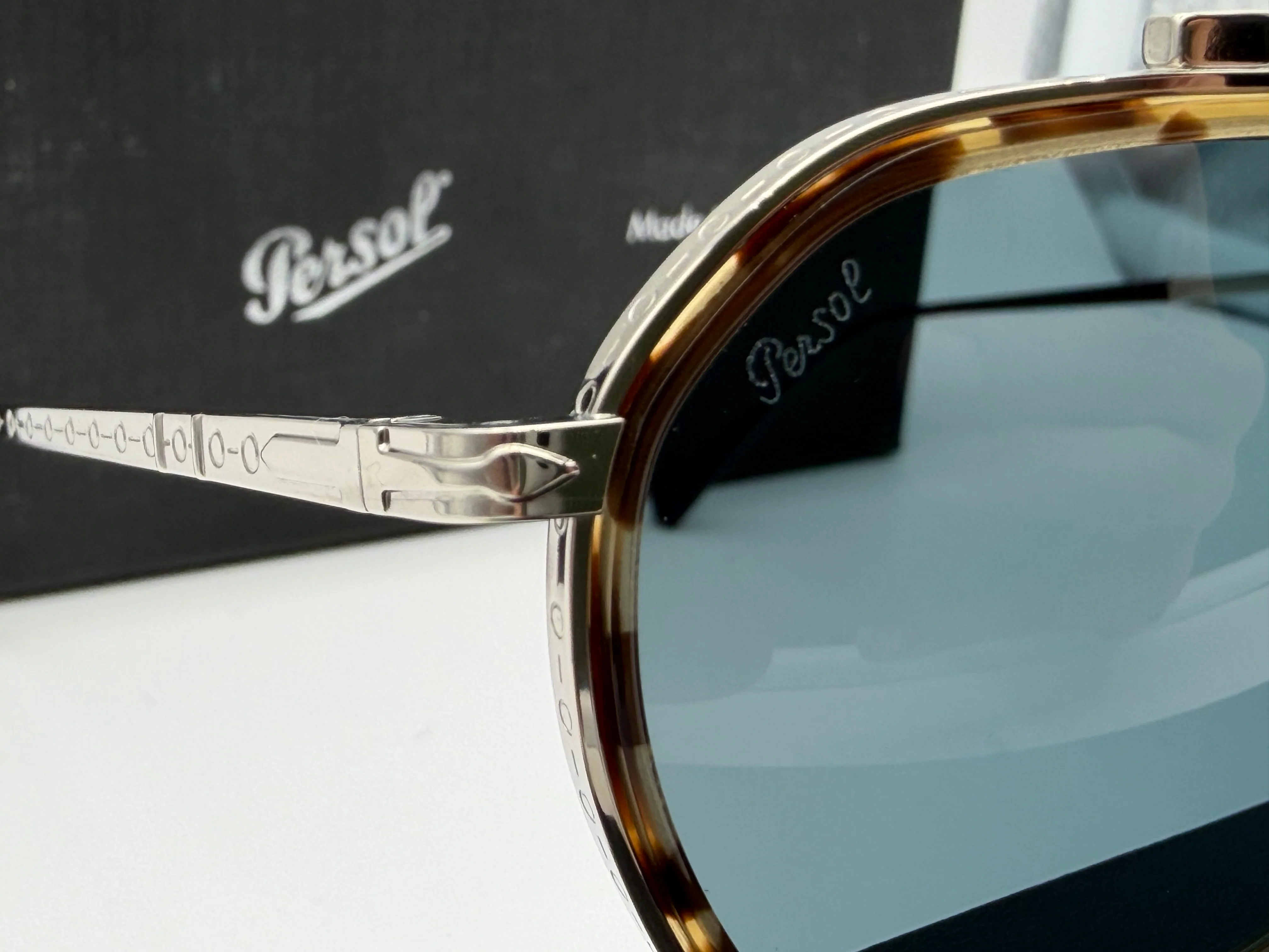 Persol PO 5010 ST 49mm Havana - Silver Titanium / Blue Crystal Lens 8014R5 Japan NEW - Image 15