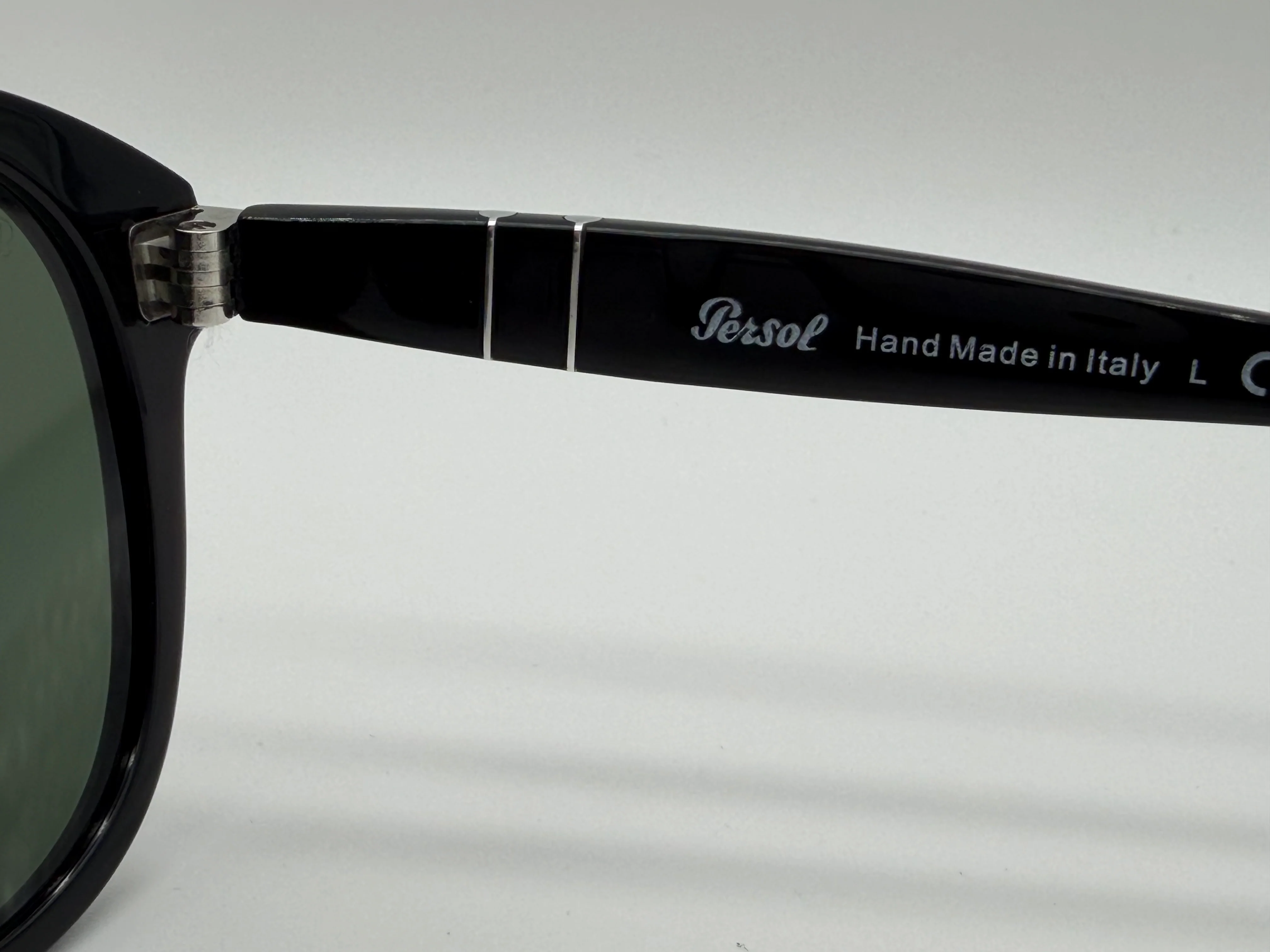 Persol PO 649 54mm Black / Green 95 / 31 Italy NEW - Image 6