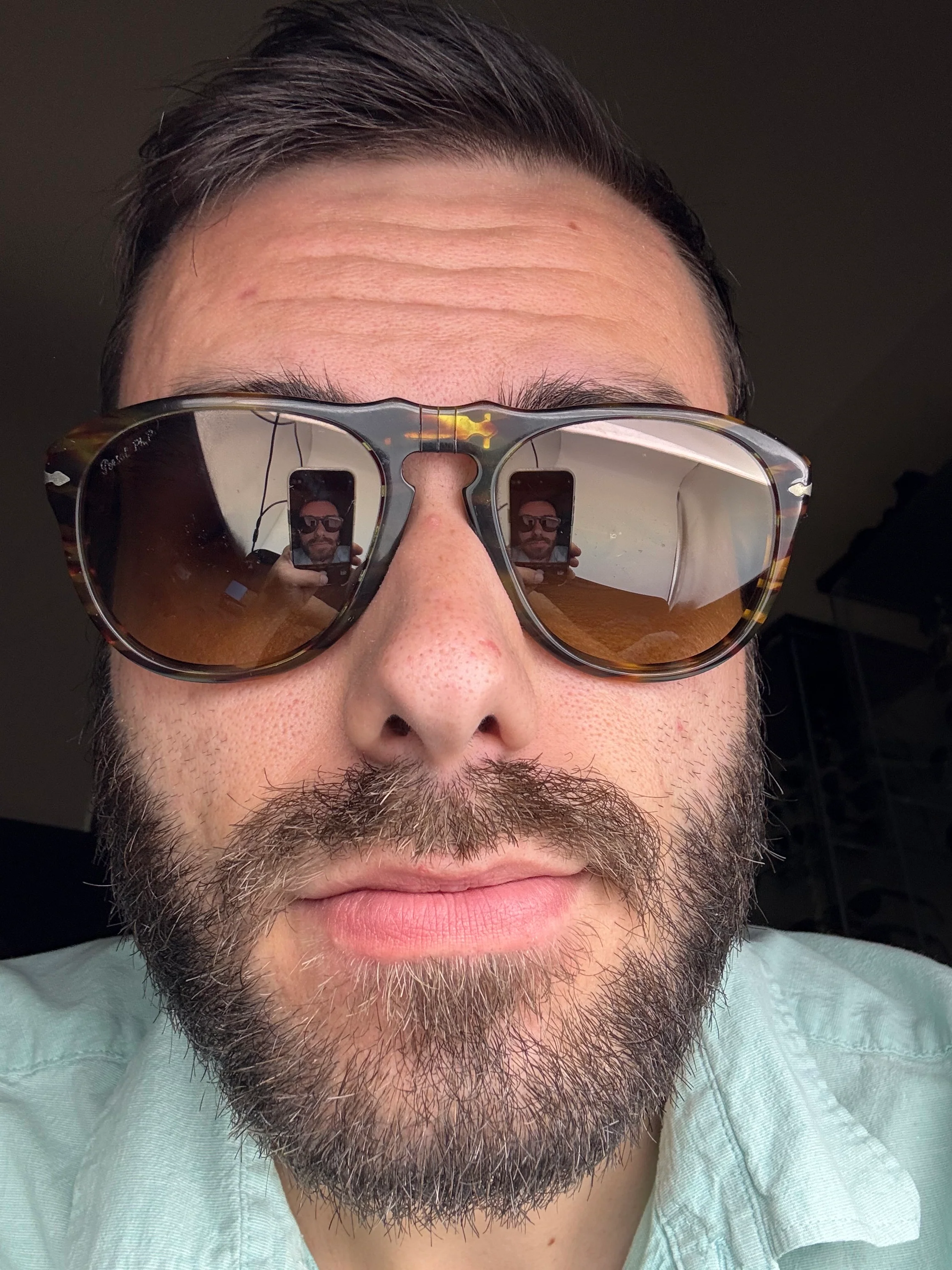 Persol PO 649 54mm Photochromic 938/81 3F brown tortoise polarized sunglasses READ DESCRIPTION - Image 9