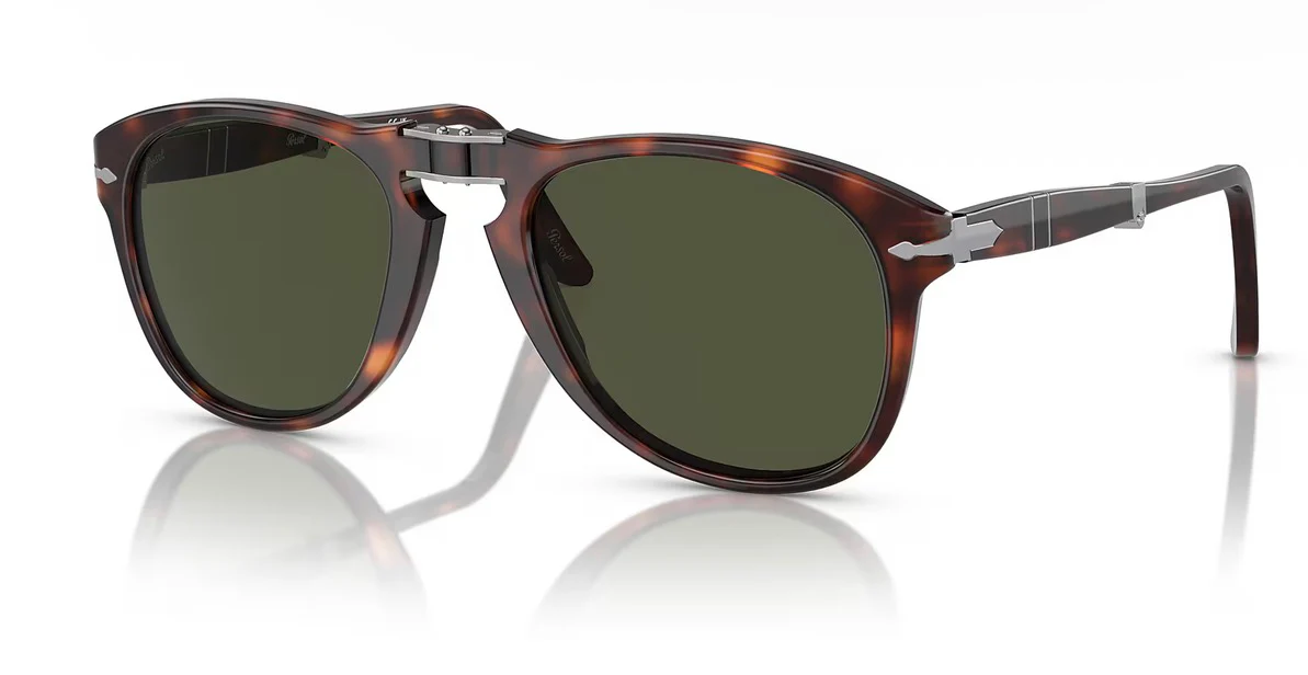 Persol PO 714 52mm Folding Havana / Green 24 / 31 Italy NEW - Image 2