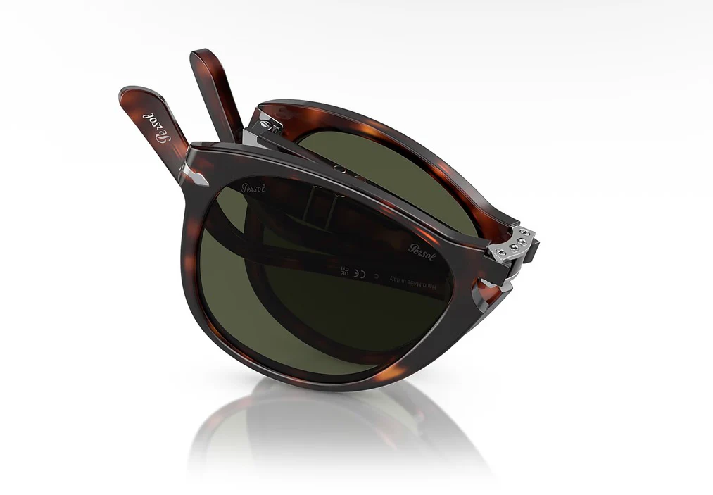 Persol PO 714 52mm Folding Havana / Green 24 / 31 Italy NEW - Image 3