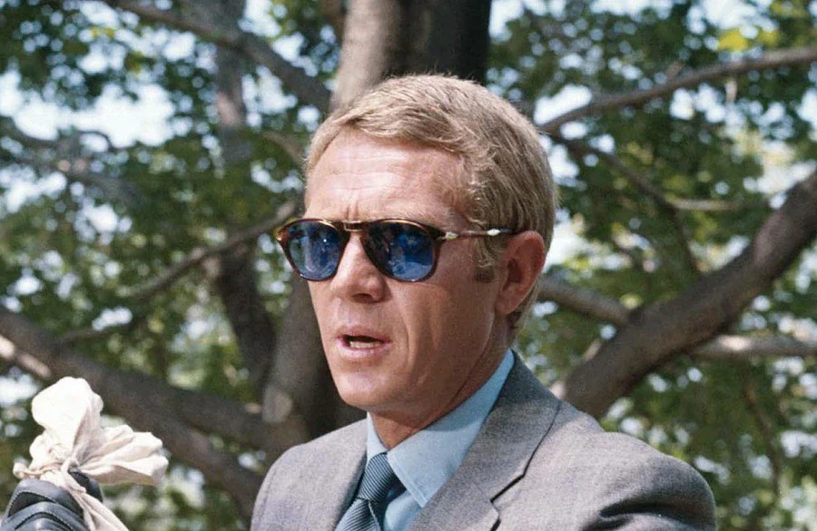 Persol PO 714 SM 54mm 24/56 Blue Havana Special Edition Steve McQueen Sunglasses PREOWNED - Image 3