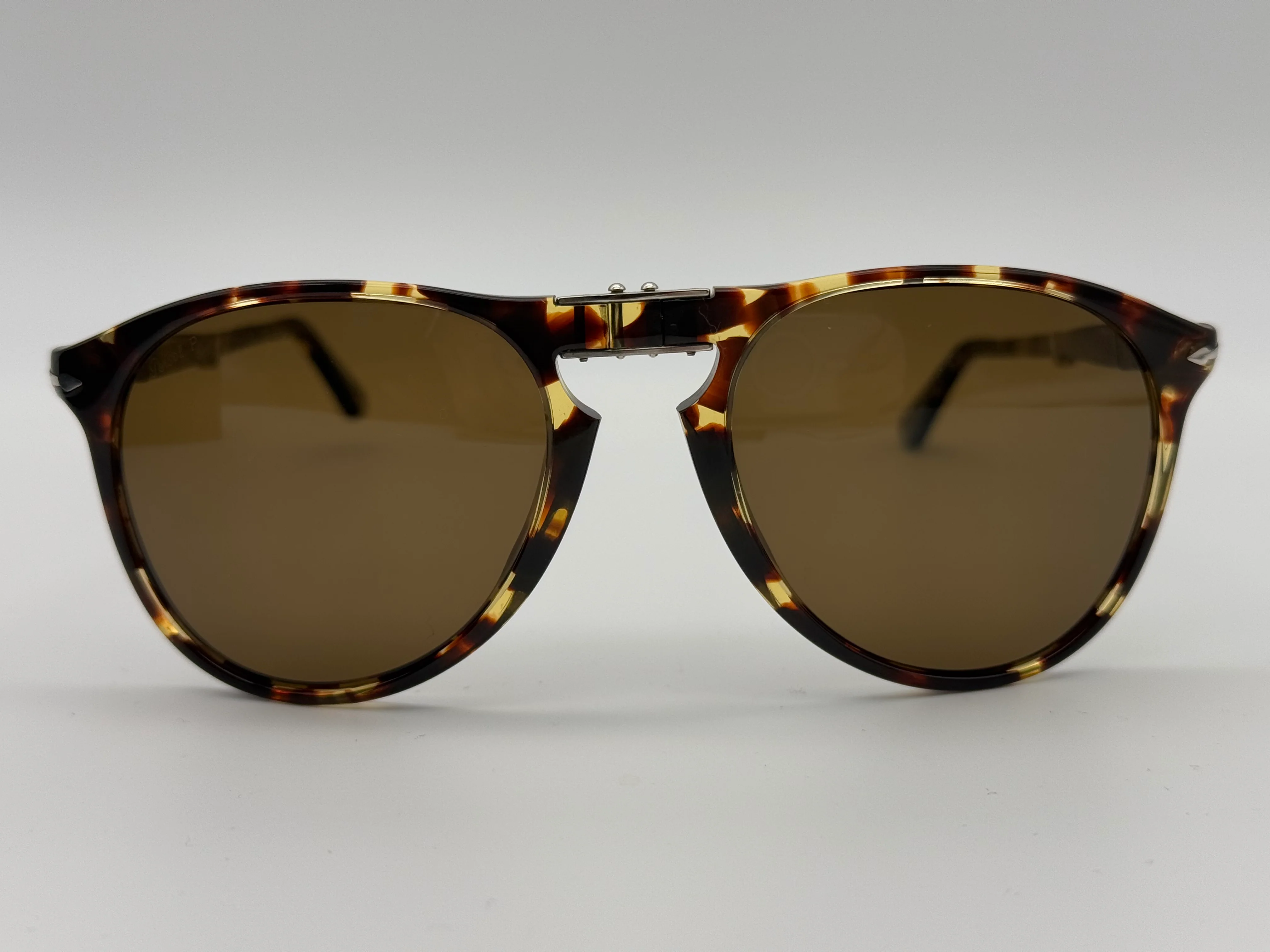 Persol PO 9714 55mm 985 / 57 Tabacco Virginia / Brown Polarized Italy Preowned - Image 6