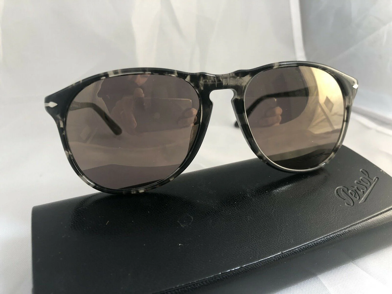 PERSOL PO9649S 1063/03 Gold Men's Sunglasses 55mm - Image 3