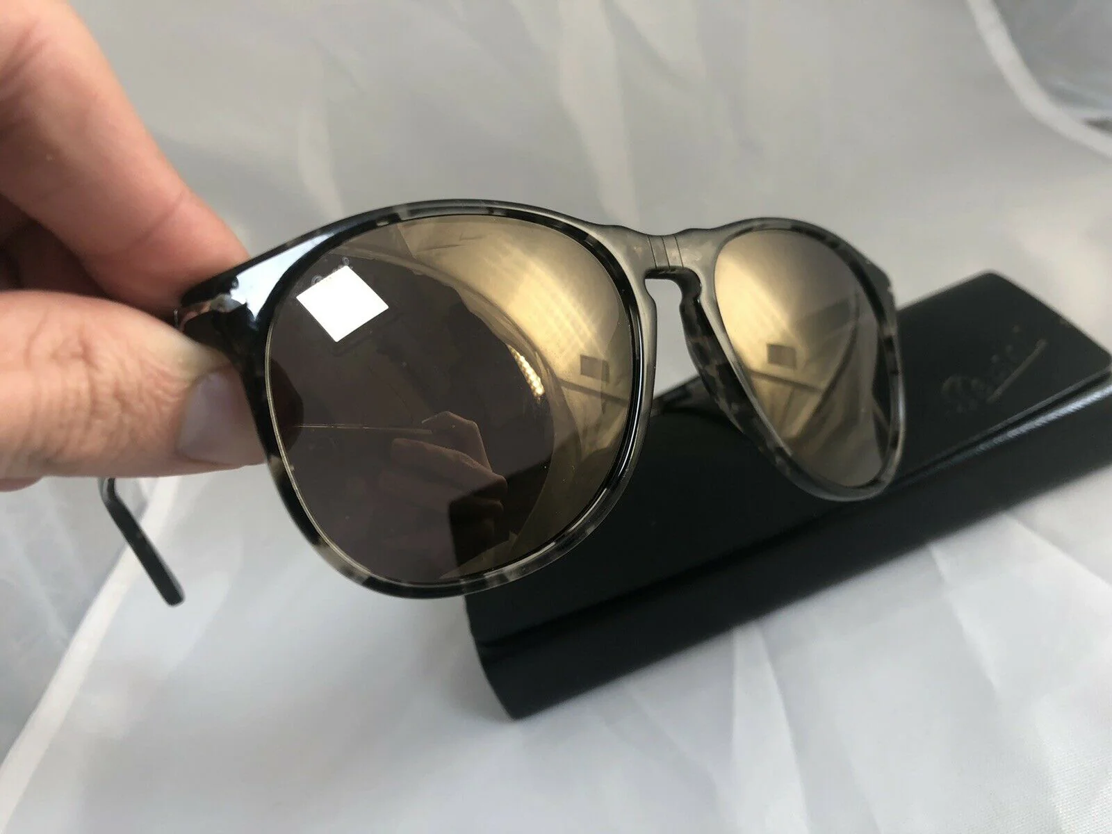 PERSOL PO9649S 1063/03 Gold Men's Sunglasses 55mm - Image 9