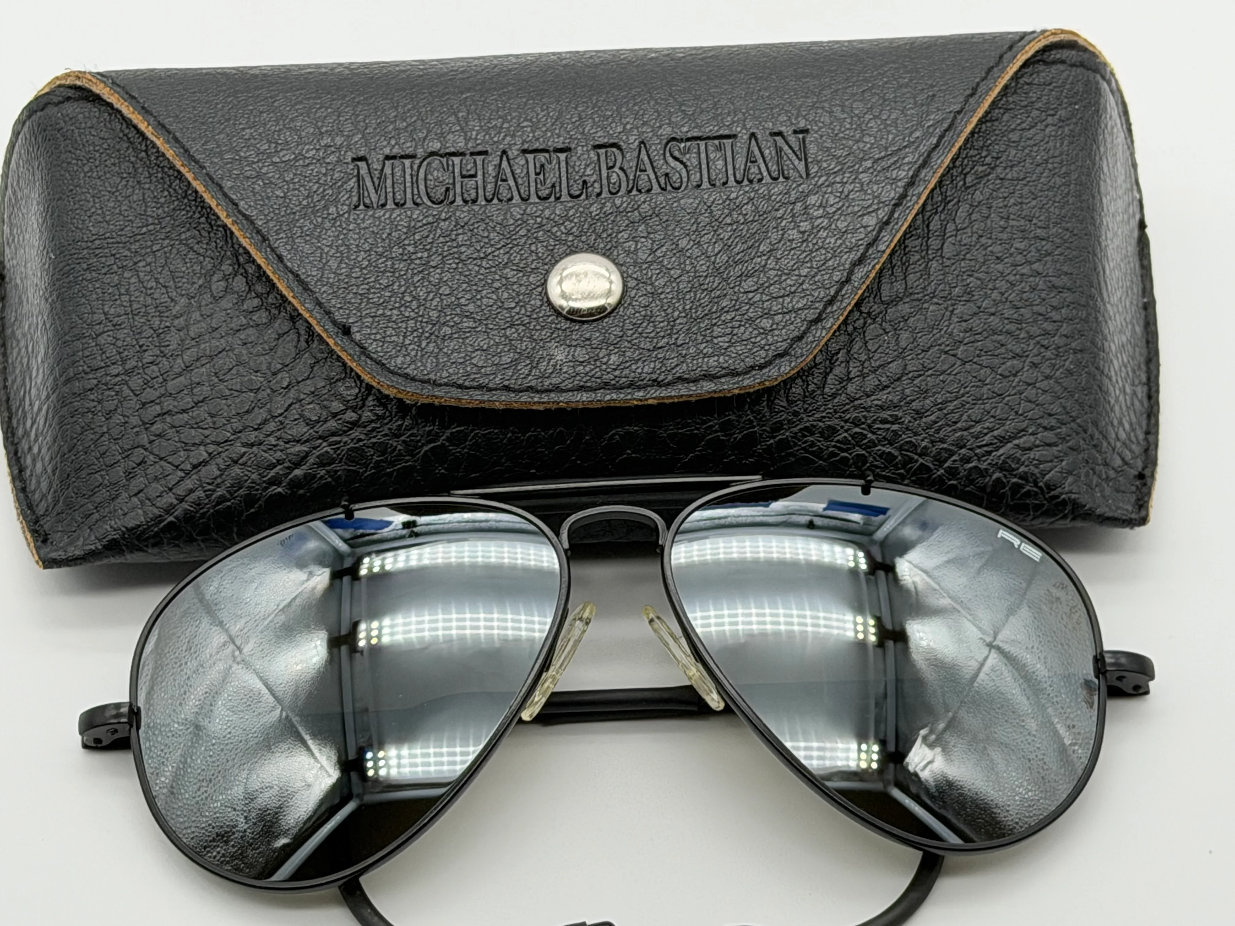 Randolph Engineering x Michael Bastian 58mm Matte Black / Silver Mirror Glass lenses Cable Temples - Image 10
