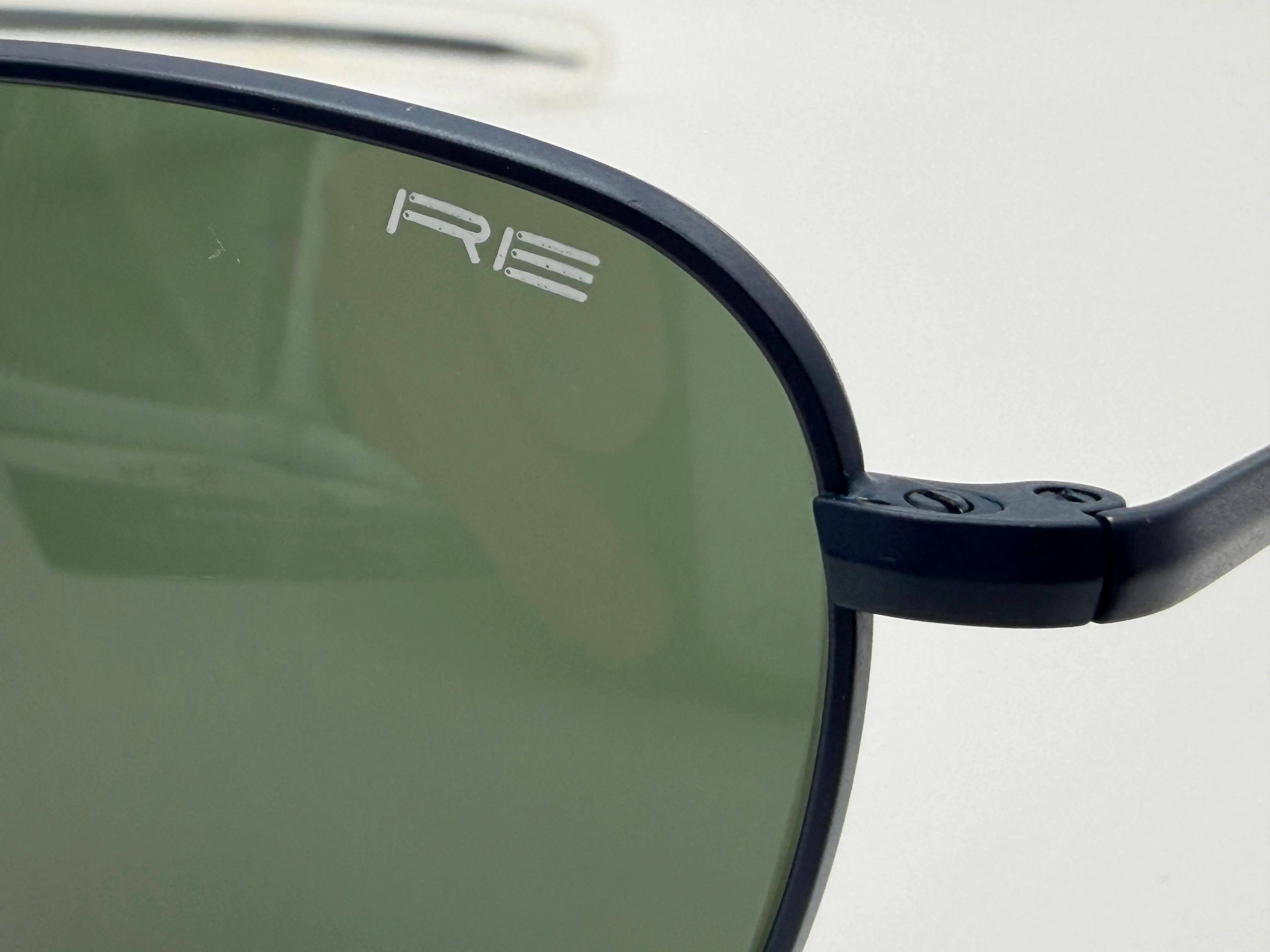Randolph Engineering x Michael Bastian Aviator 52mm Rare Navy Blue Frames AGX Glass None Polar Lens Preowned - Image 4