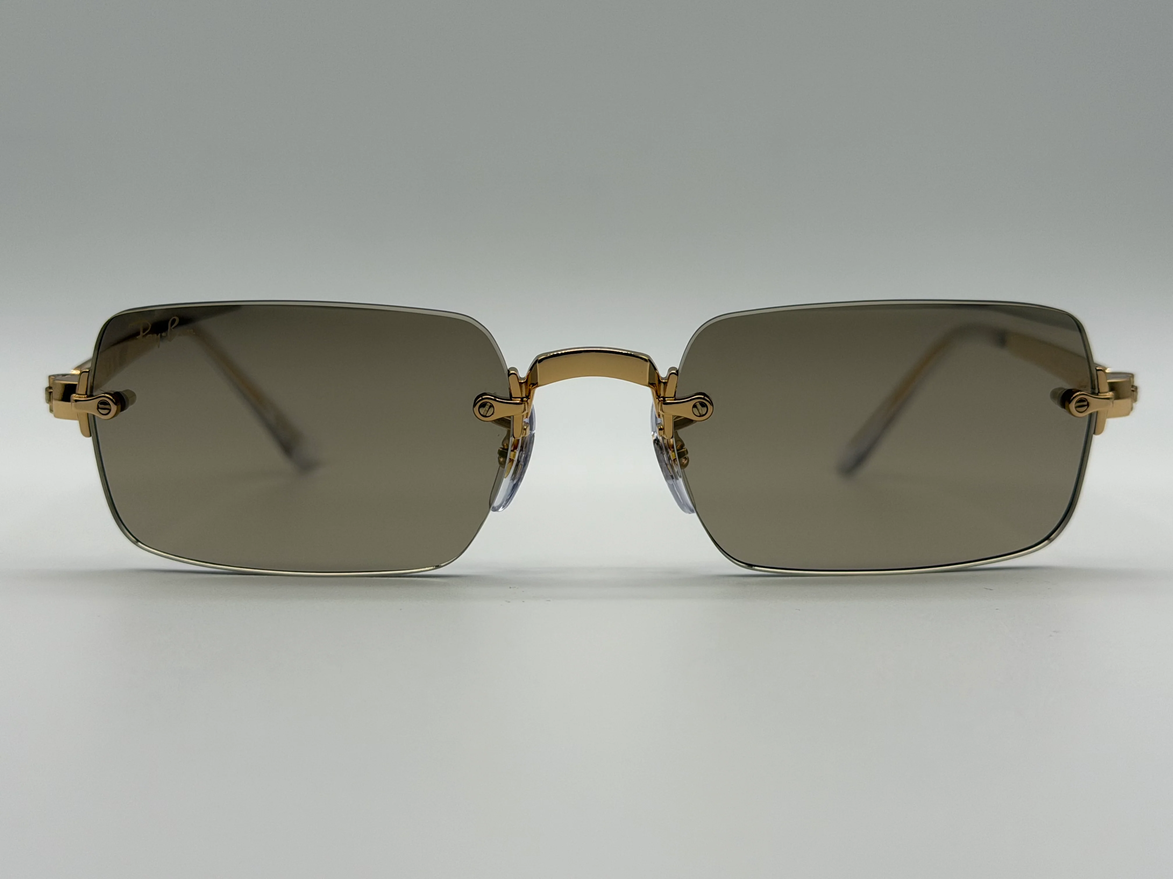 Ray-Ban ASAP Rocky RB 3928 54mm Rimless Gold Metal / brown Mirror Gradient 001 / 71 Open Box - Image 14