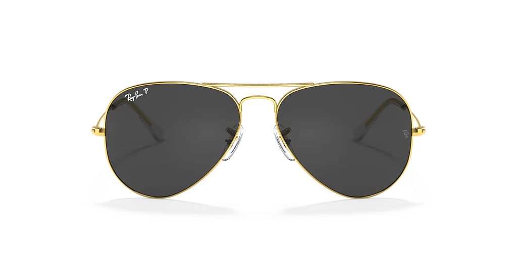 Ray-Ban Aviator 58mm Black Polarized / Gold RB 3025 9196 / 48 Italy NEW - Image 2