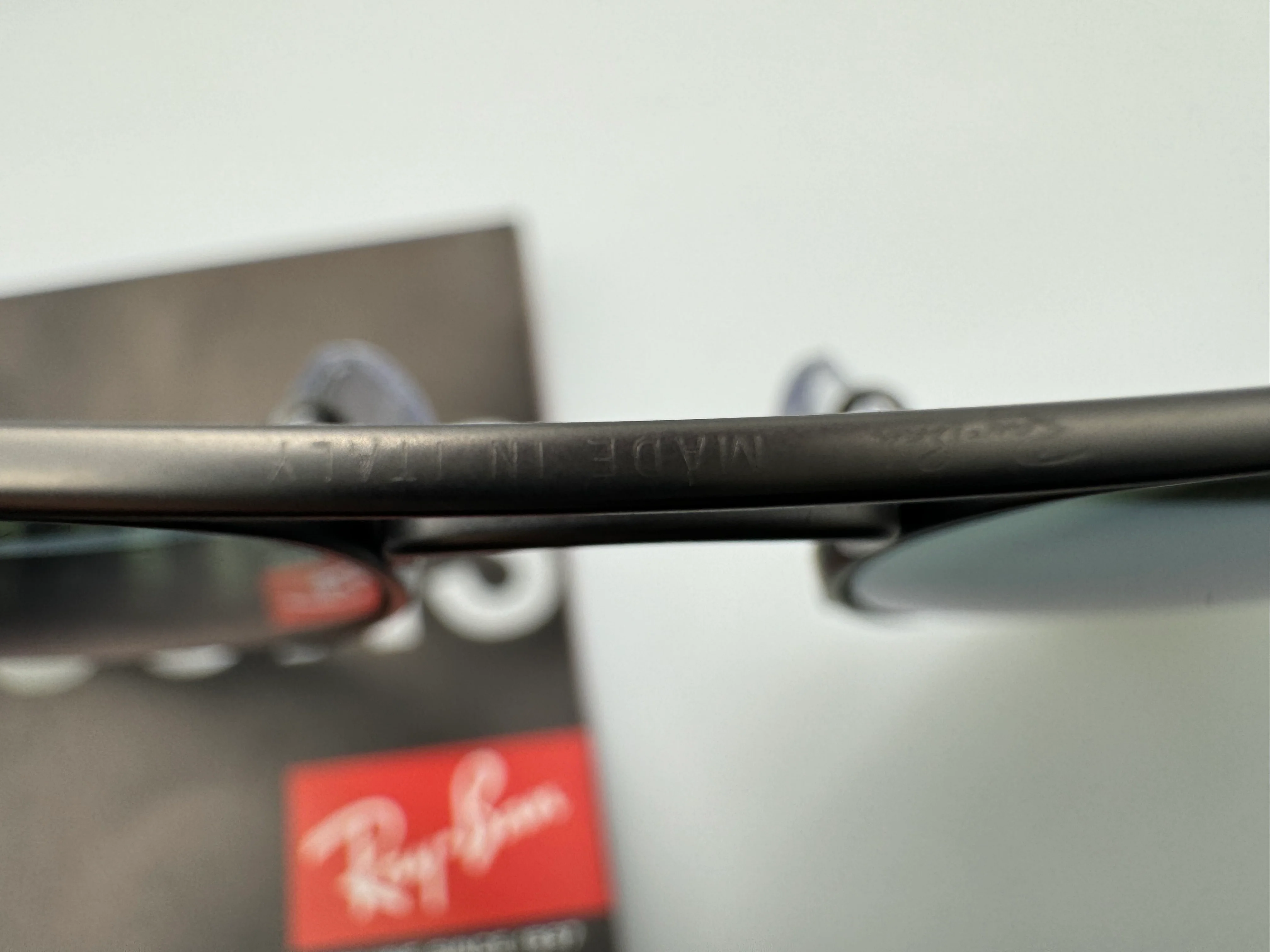 Ray-Ban Aviator 58mm Limited Edition Coors Light RB 3025 029 / 30 Gunmetal Blue Flash lens Italy New - Image 5