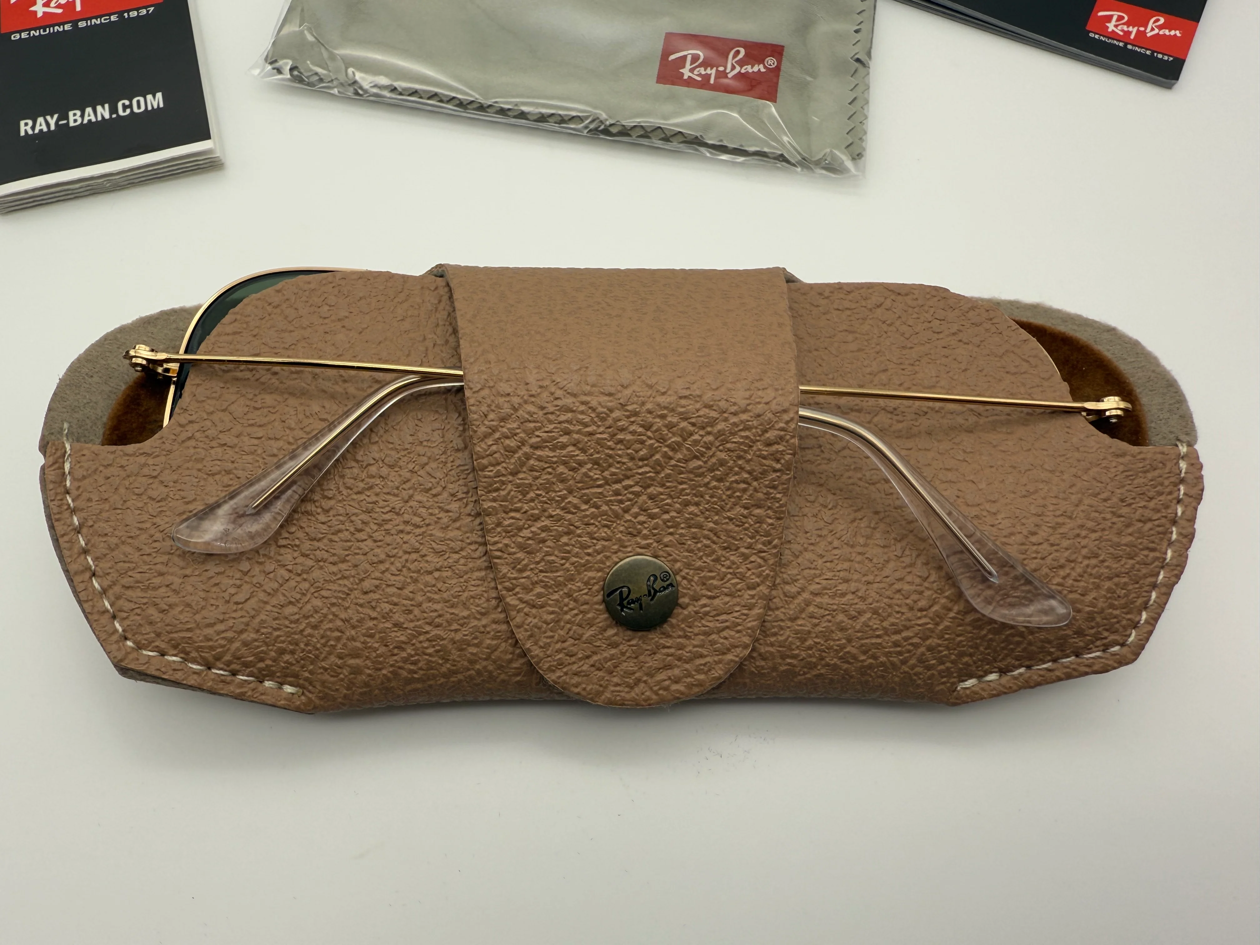 Ray-Ban Aviator 58mm RB 3025 Aviation Collection Gold / G-15 Glass lens W3400 Italy NEW - Image 14
