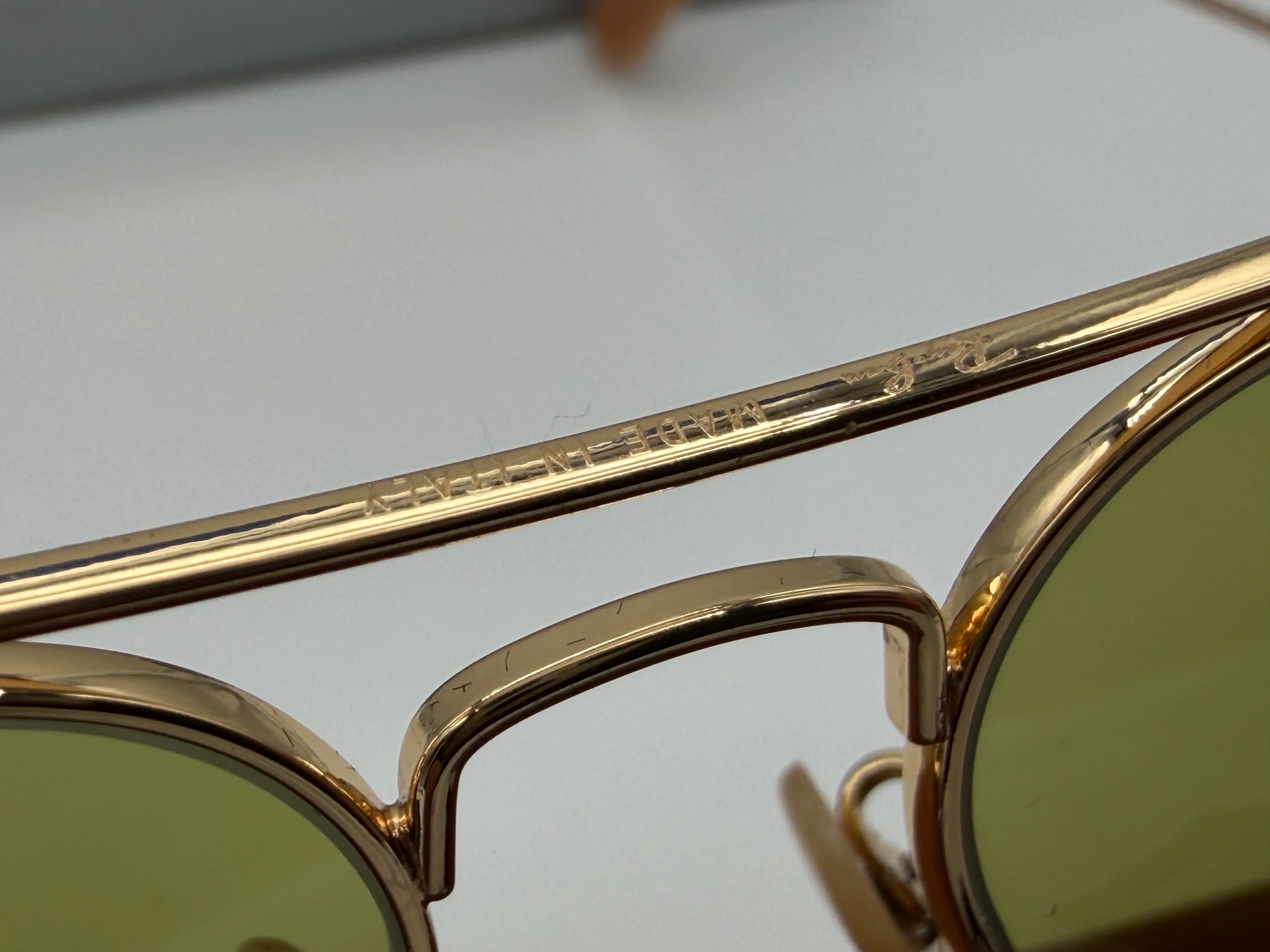 Ray-Ban Aviator 58mm Evolve Photochromatic Green / Gold RB3025 9064 4C Italy NEW - Image 4