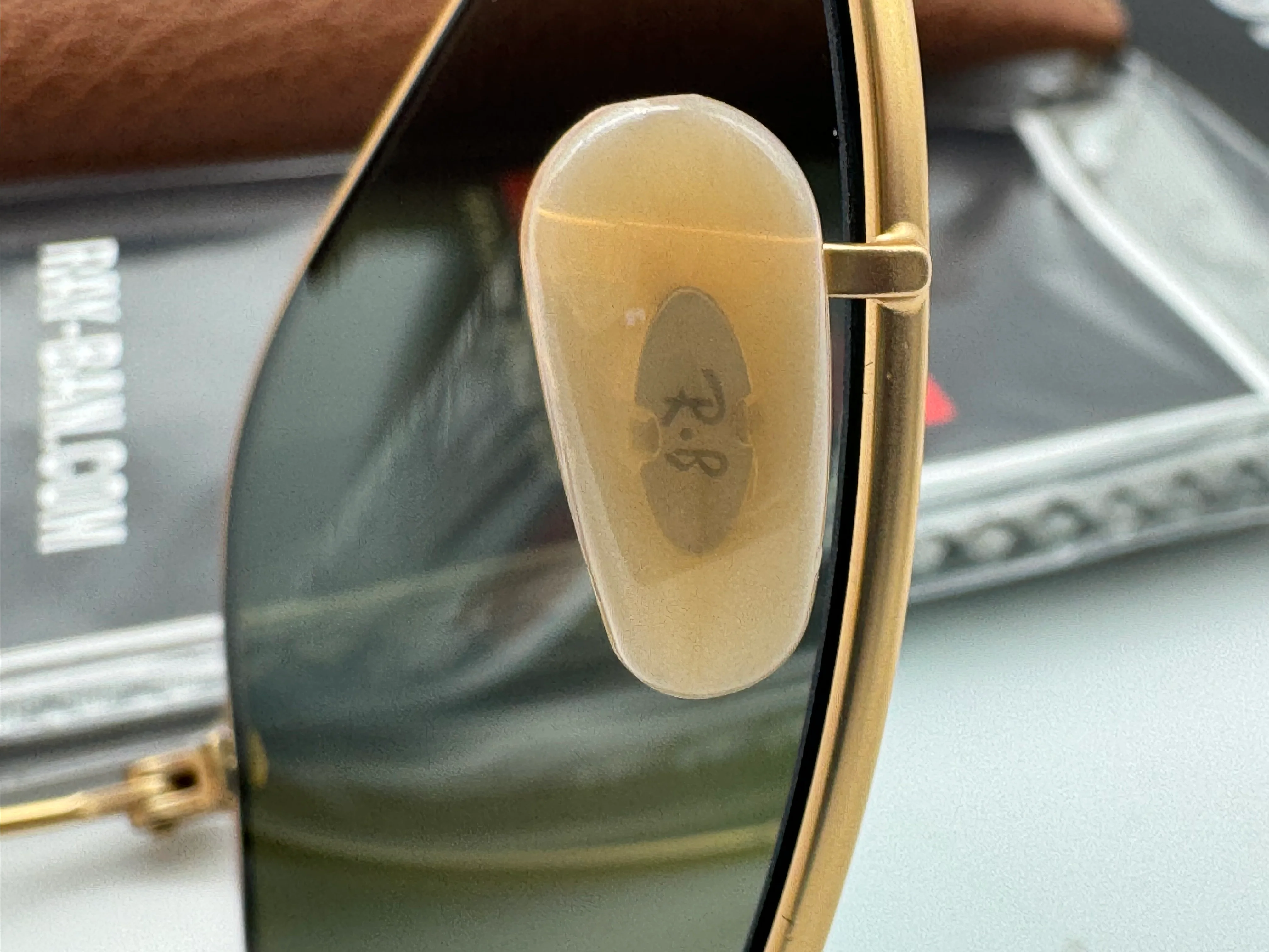Ray Ban Aviator Flash 58mm RB 3025 Matte Gold Green Flash Italy NEW - Image 10