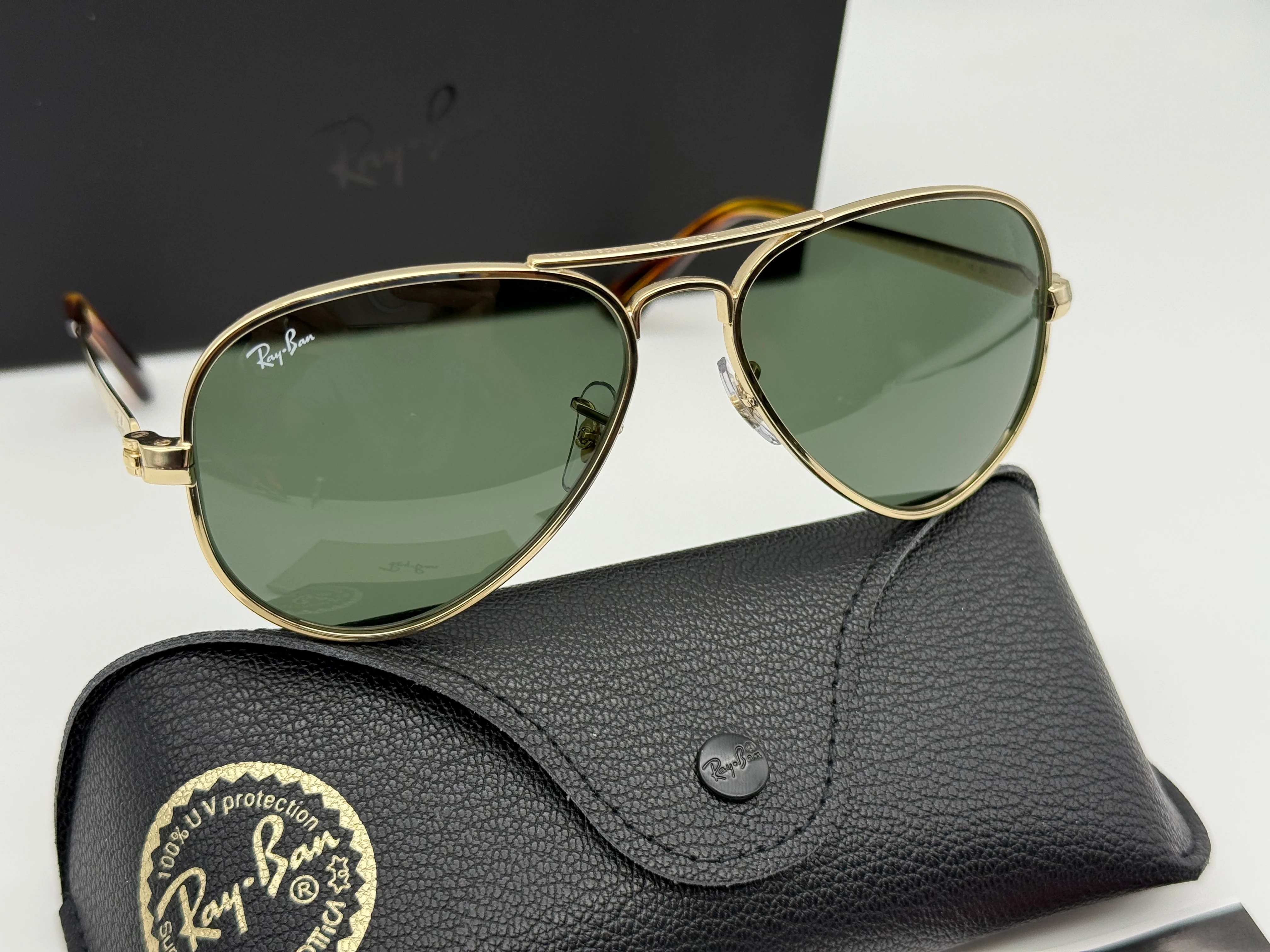 Ray-Ban Aviator Max 58mm Gold / G 15 001 / 31 Italy NEW - Image 3