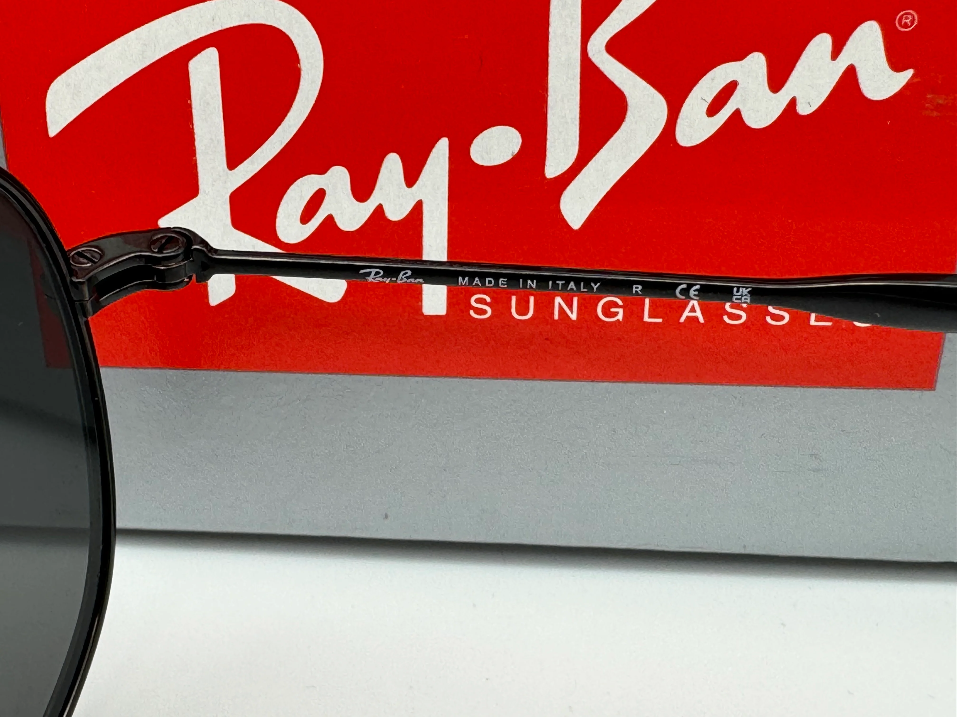 Ray-Ban Bain Bridge 57mm RB 3735 002/B1 Polished Black / Dark Gray Italy - Image 5