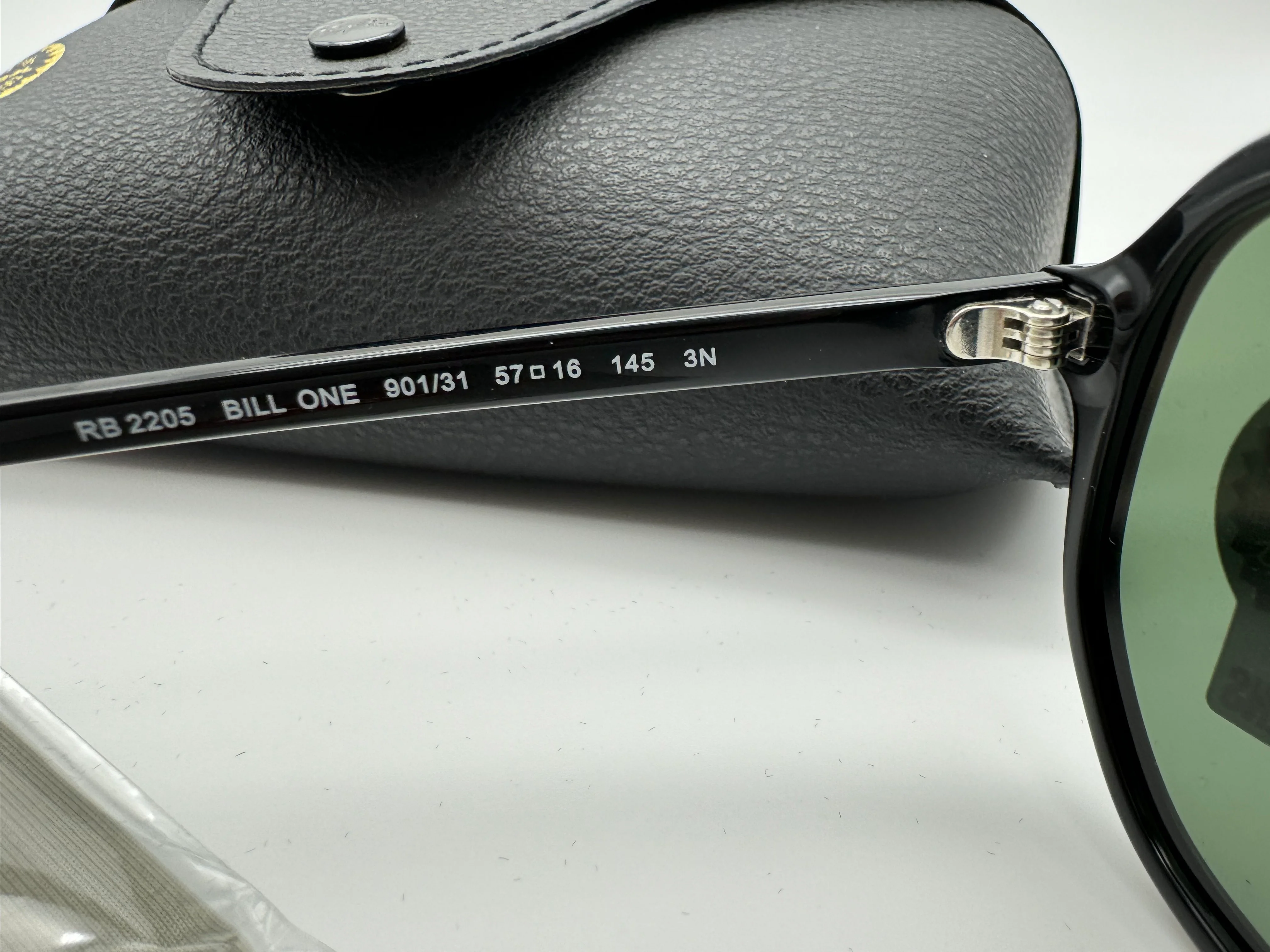 Ray-Ban Bill One RB 2205 Black G-15 57mm 901/31 NEW - Image 3