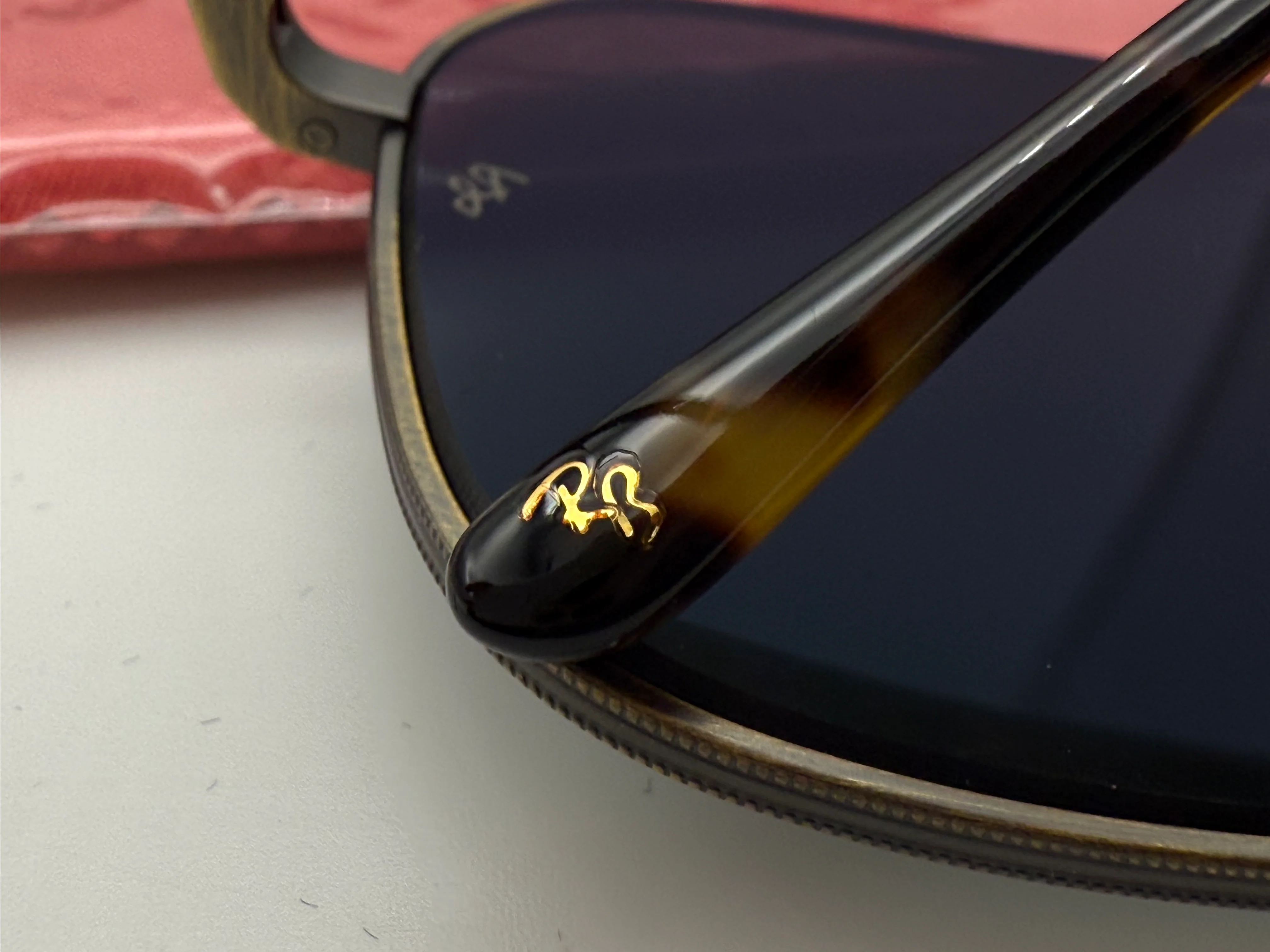 Ray-Ban Caravan Titanium 58mm Antique Gold / Gray Special Edition RB 8136 913757 Japan NEW - Image 12