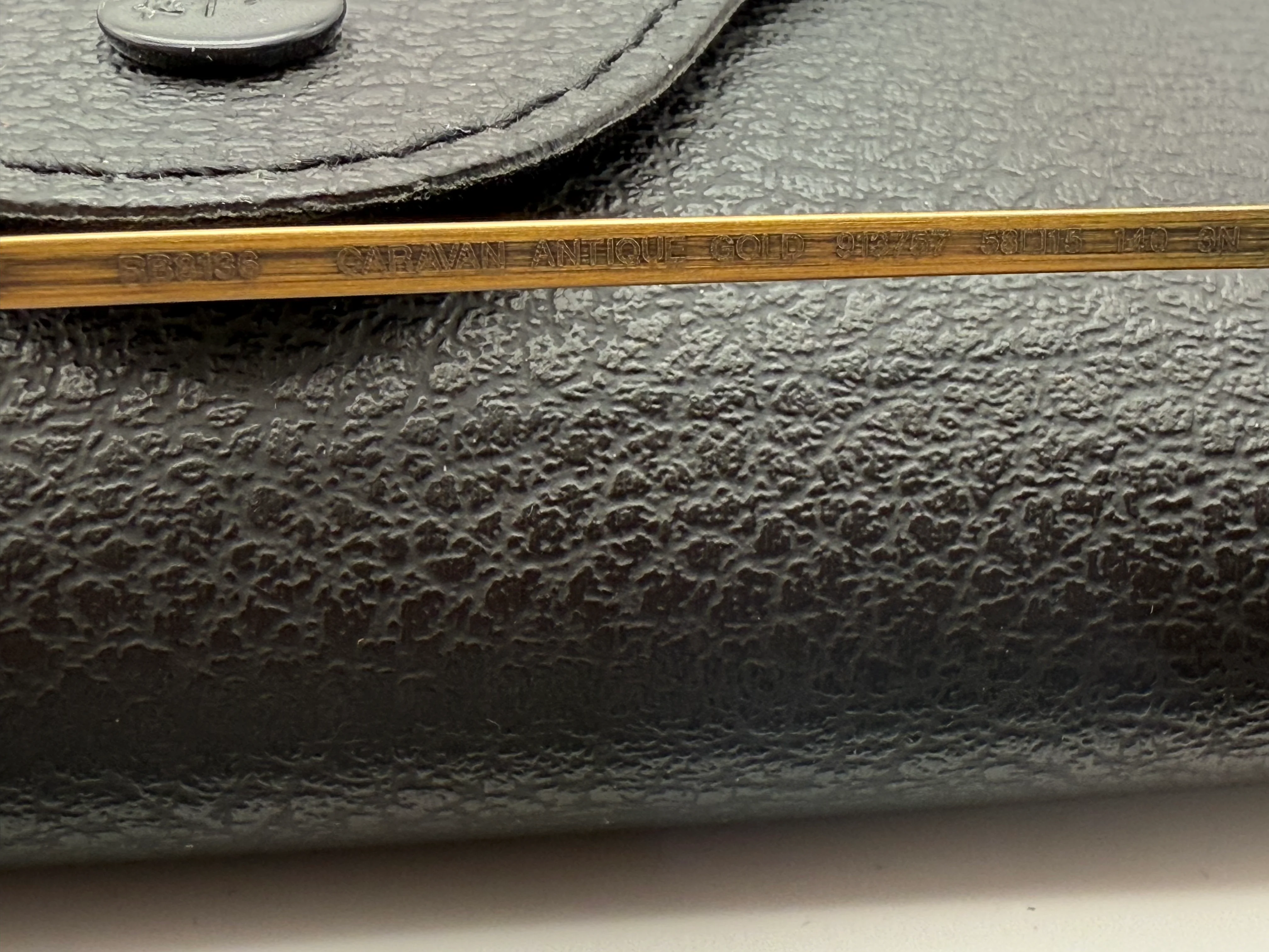 Ray-Ban Caravan Titanium 58mm Antique Gold / Gray Special Edition RB 8136 913757 Japan NEW - Image 13