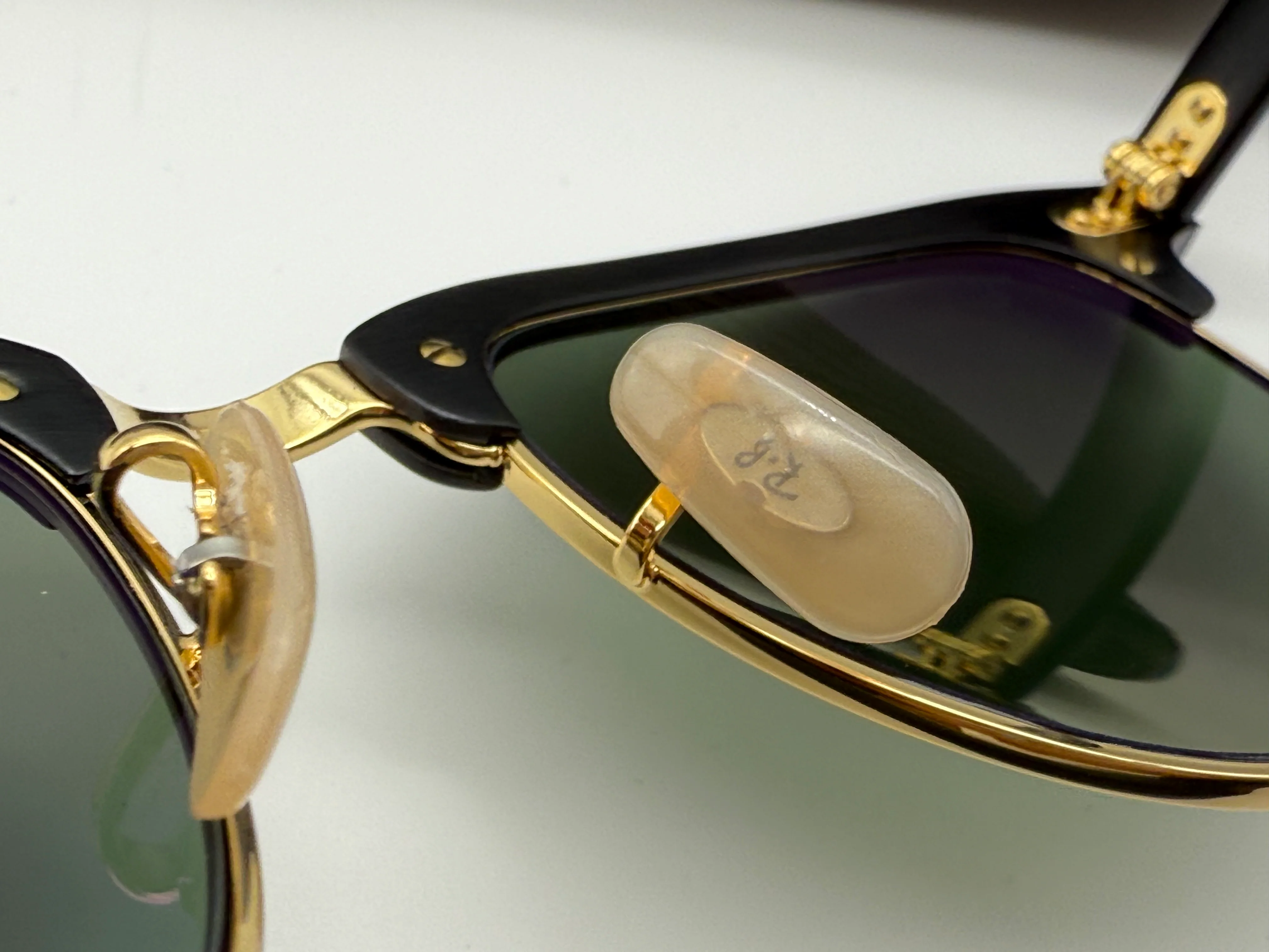 Ray-Ban Clubmaster Aluminum 51mm RB 3507 Polarized G 15 Black / Gold NEW - Image 7