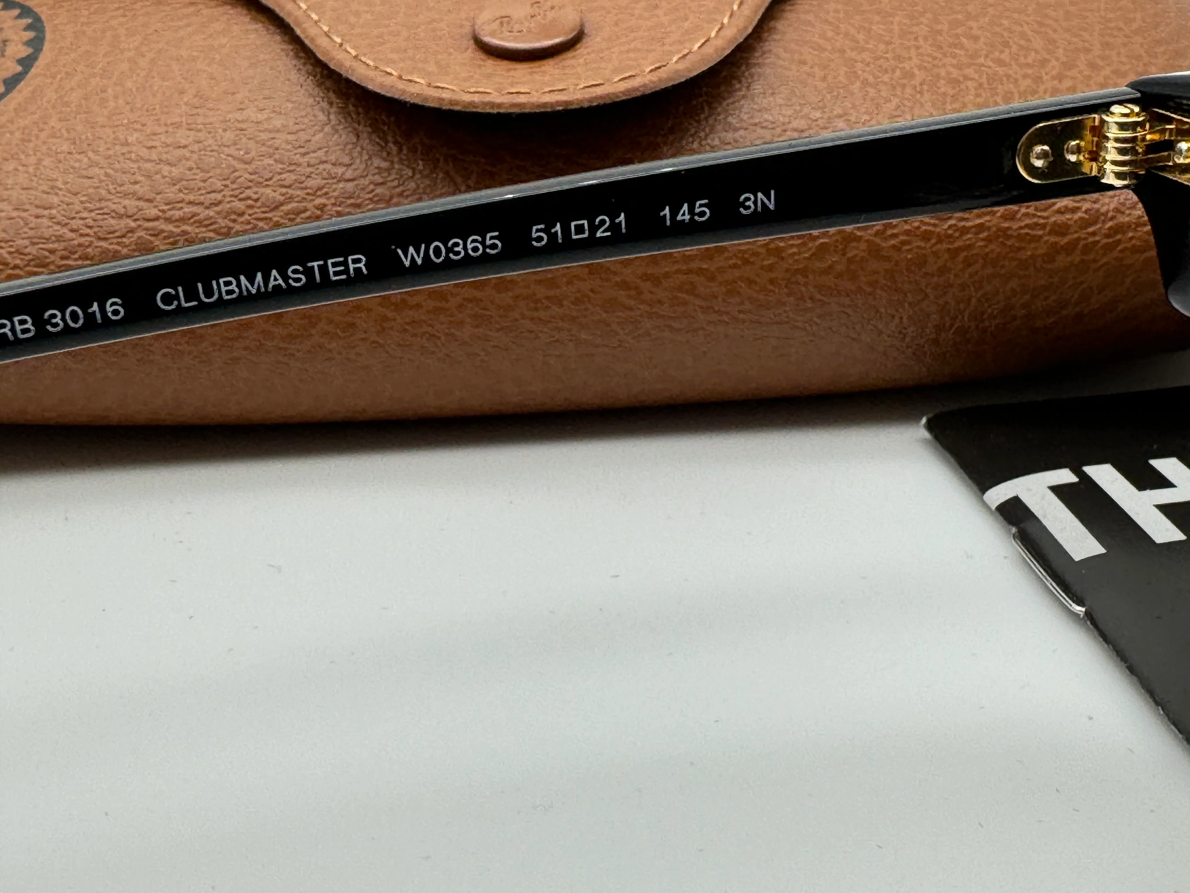 Ray-Ban Clubmaster 51mm Black / Gold G-15 W0365 RB3016 Italy New - Image 7