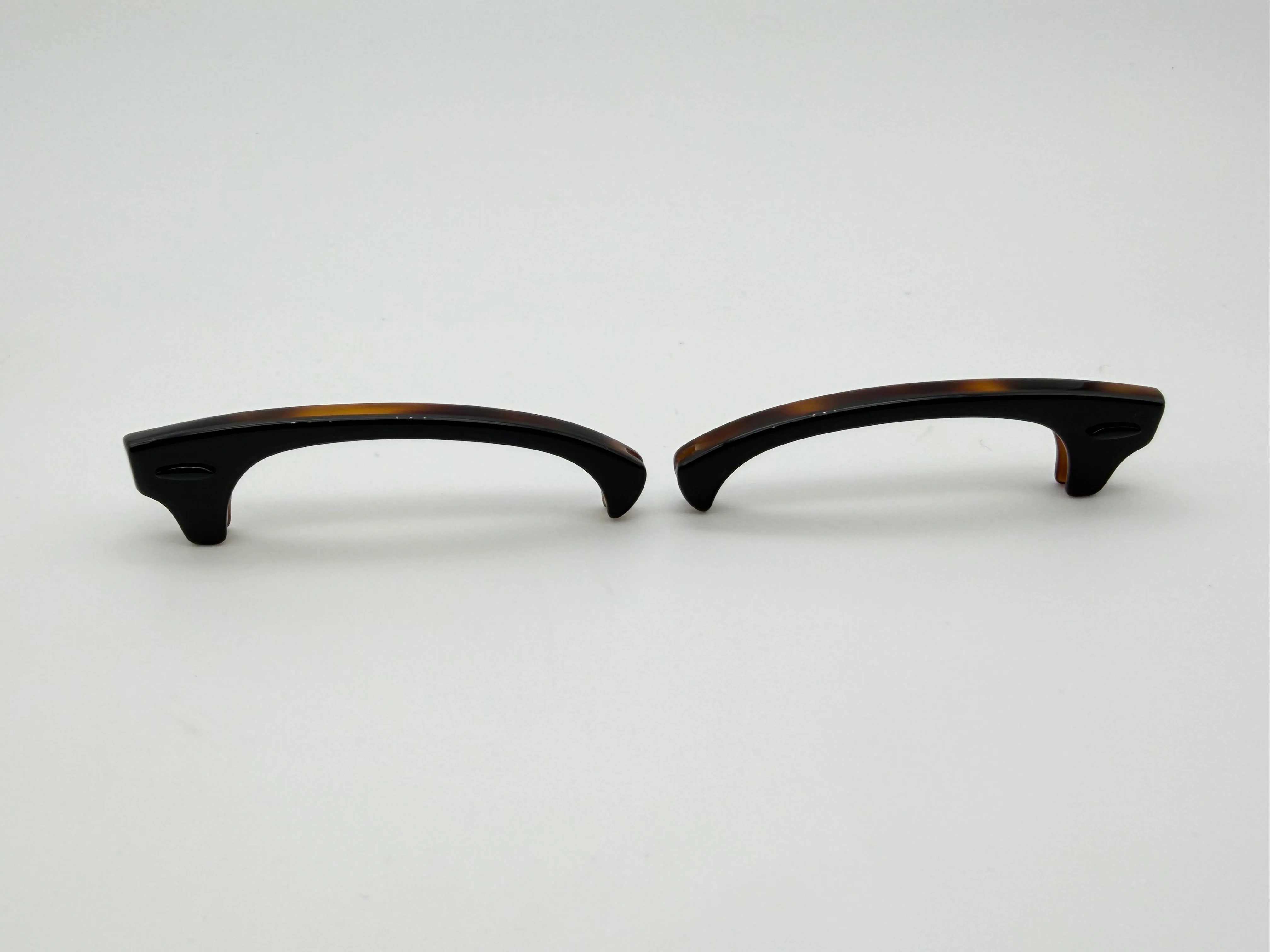 Ray Ban Clubmaster Replacement Browbar 51mm Dark Tortoise / Black Metal Accents - Image 3