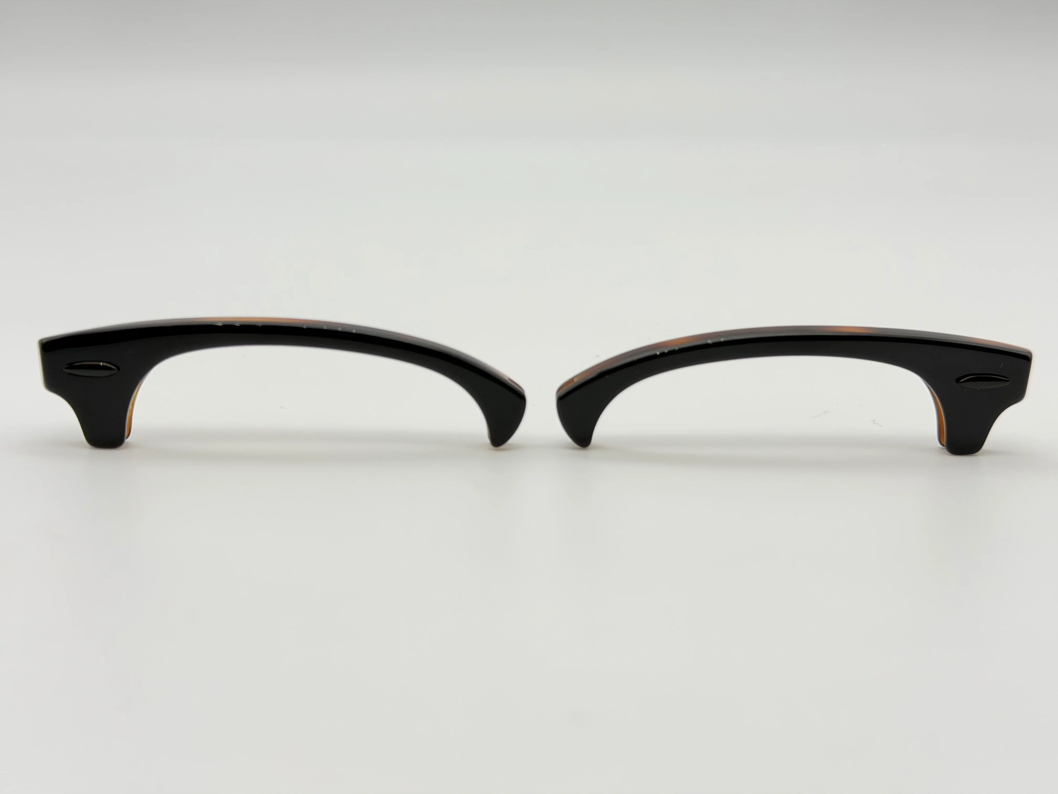 Ray Ban Clubmaster Replacement Browbar 51mm Dark Tortoise / Black Metal Accents - Image 4