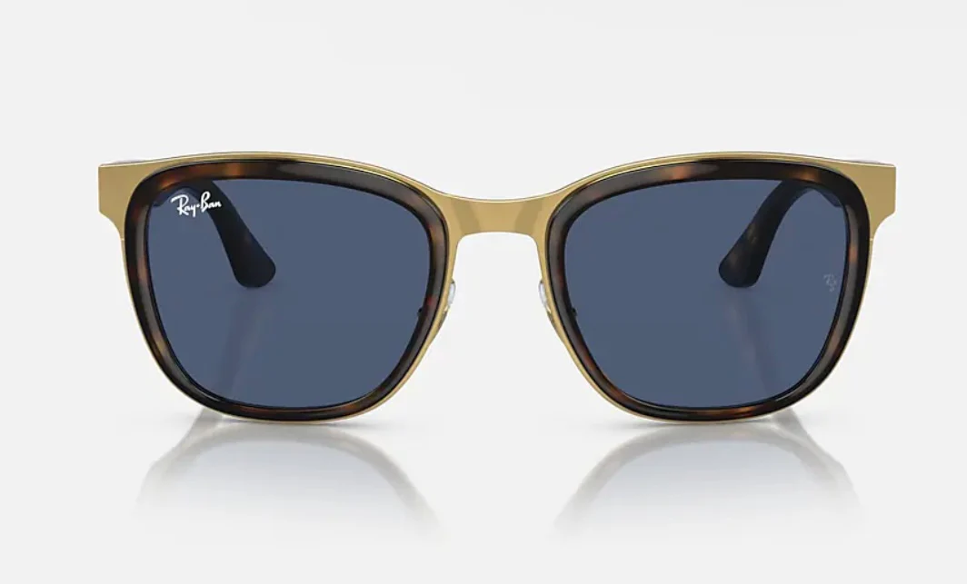 Ray-Ban Clyed RB 3709 53mm Havana Gold / Dark Blue 001 / 80 NEW - Image 2