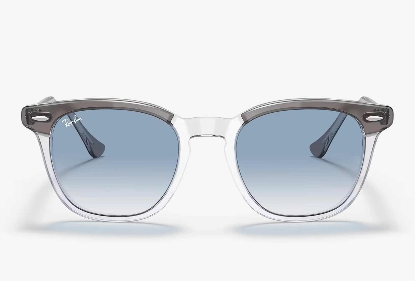Ray Ban Hawkeye 52mm RB2298 Transparent Gray/ Clear Gradient Blue 13553F Italy NEW - Image 2