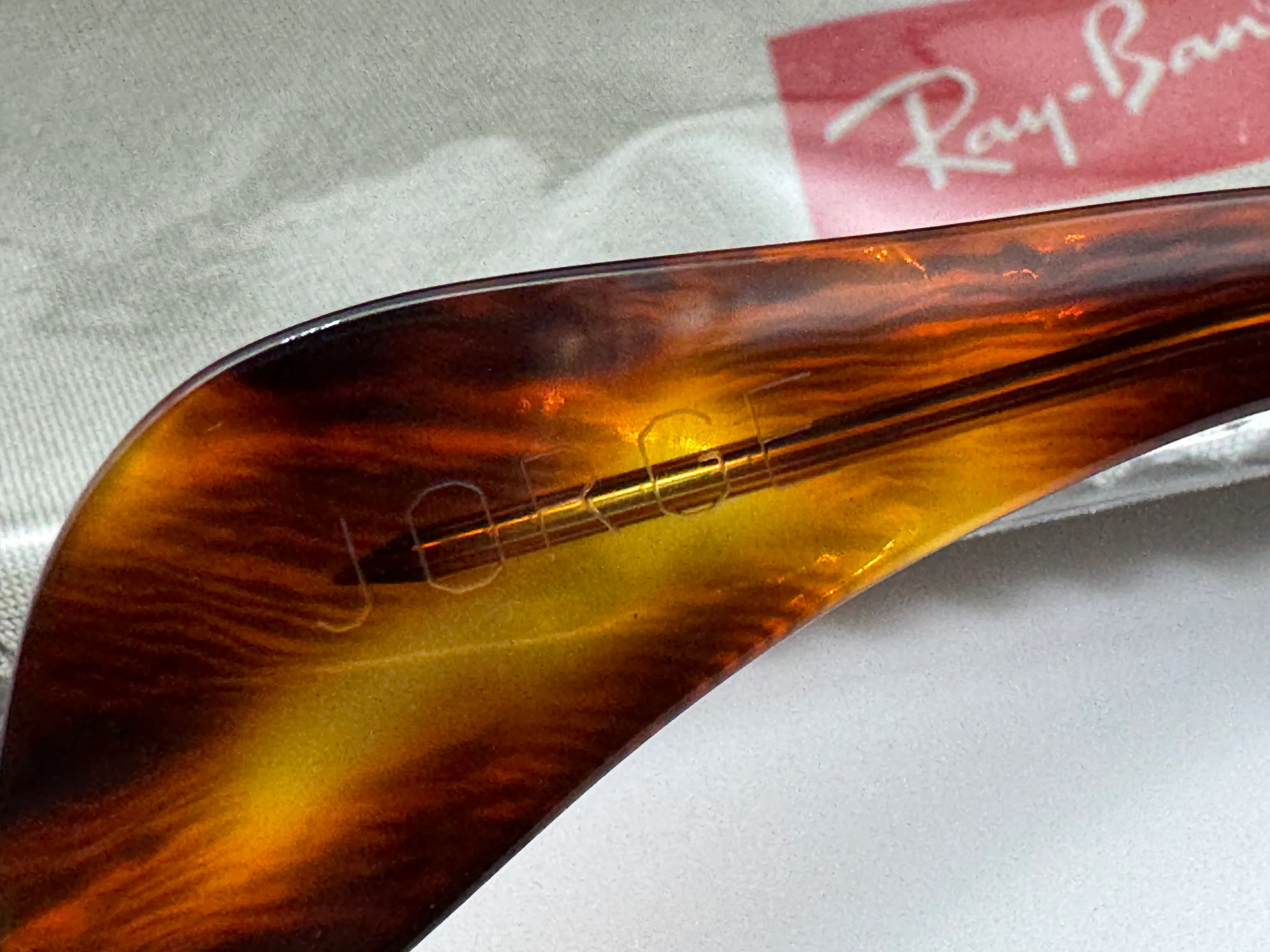 Ray-Ban Jorge 52mm RB 7681 SF 954/R5 Stripped Havana / Blue NEW Japan NEW - Image 7