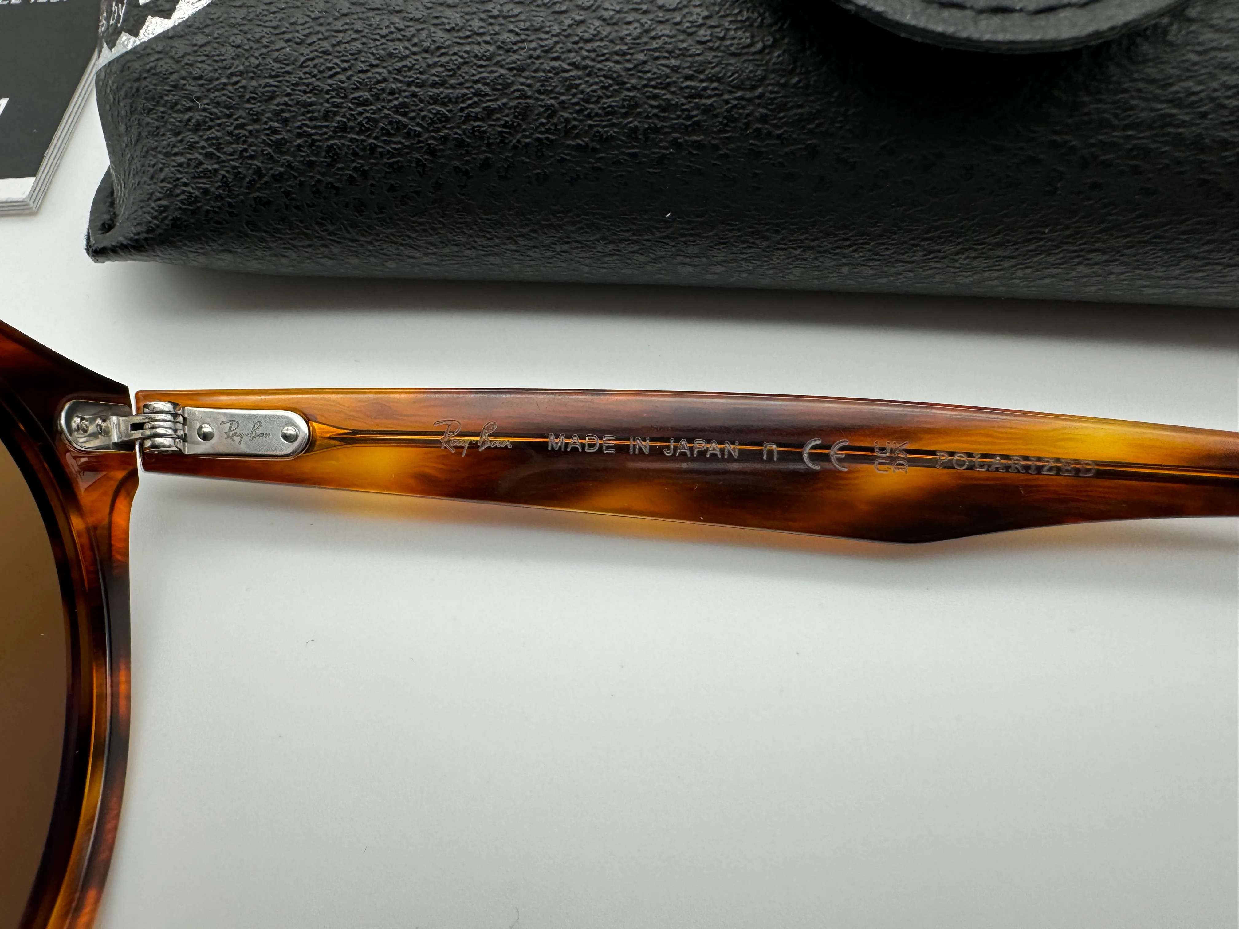 Ray-Ban Larry 51mm RB 7680 S Striped Havana Frame / Brown Chromance Polarized Japan NEW - Image 12