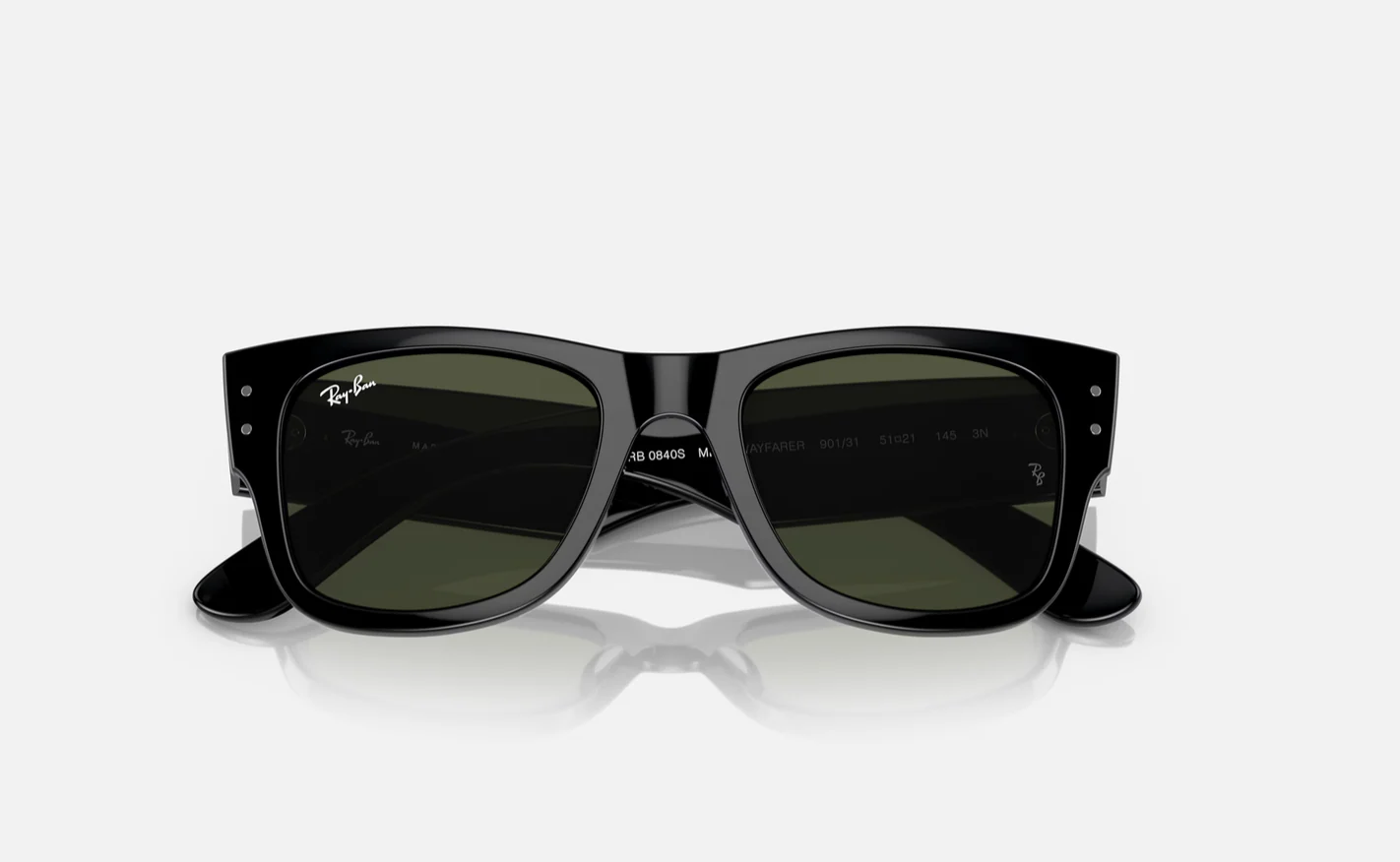 Ray Ban Mega Wayfarer Black G15 NEW - Image 4