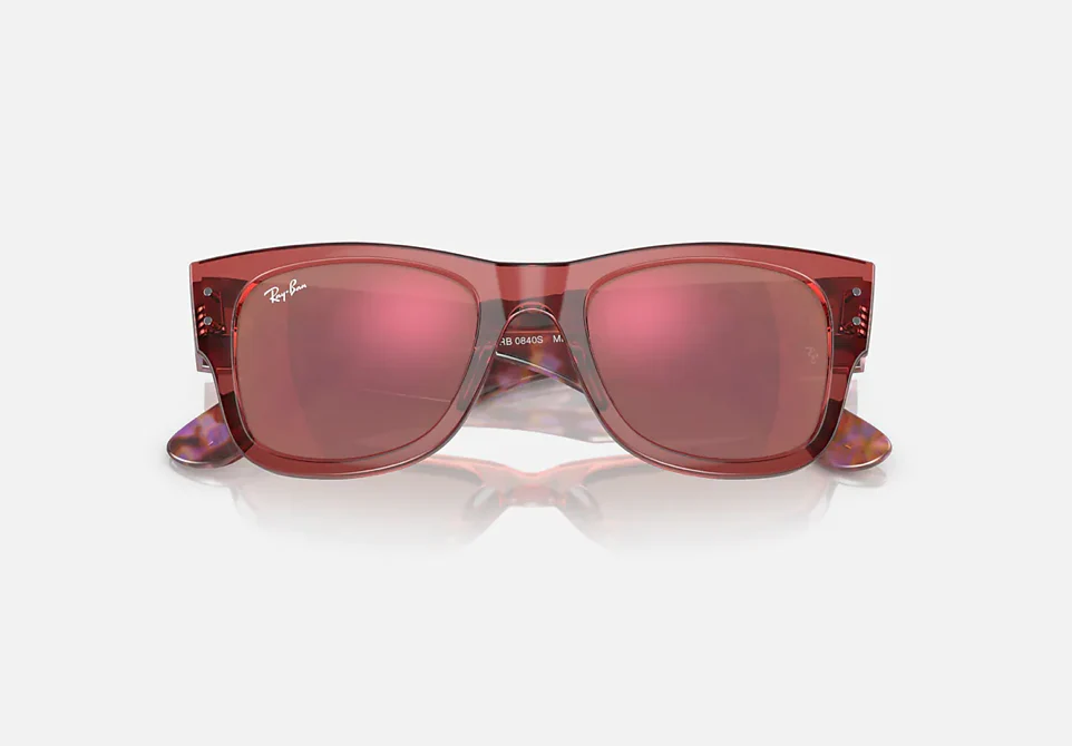 Ray Ban Mega Wayfarer Red Polished Transparent Pink - Image 2