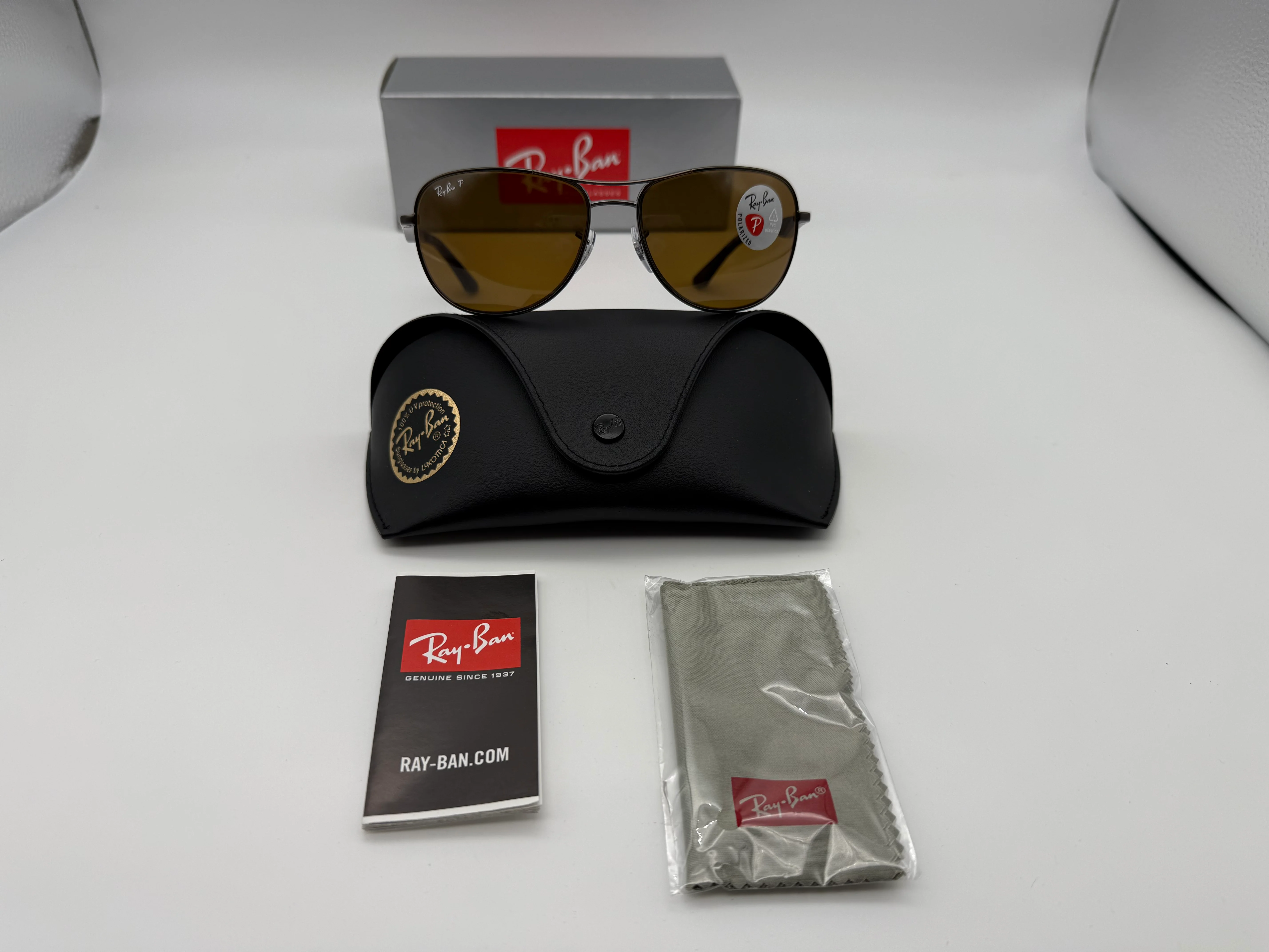 Ray-Ban RB 3519 59mm Matte Gunmetal / Brown 029 / 83 NEW - Image 2